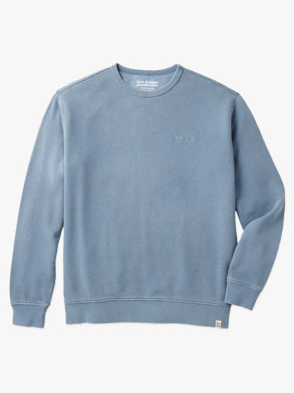 The Vintage-Wash Saltaire Crewneck | Slate