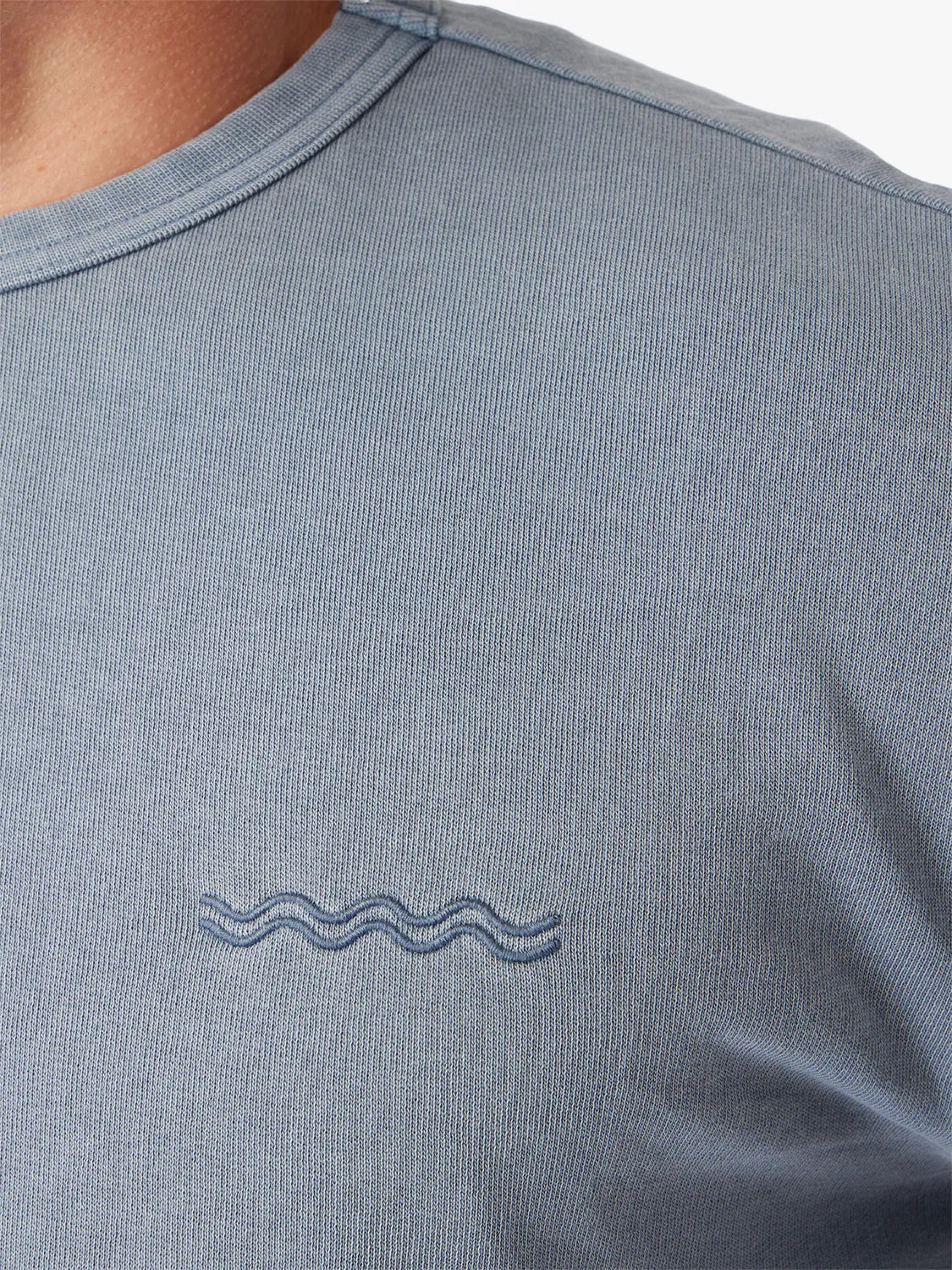 The Vintage-Wash Saltaire Crewneck | Slate