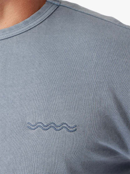 The Vintage-Wash Saltaire Crewneck | Slate