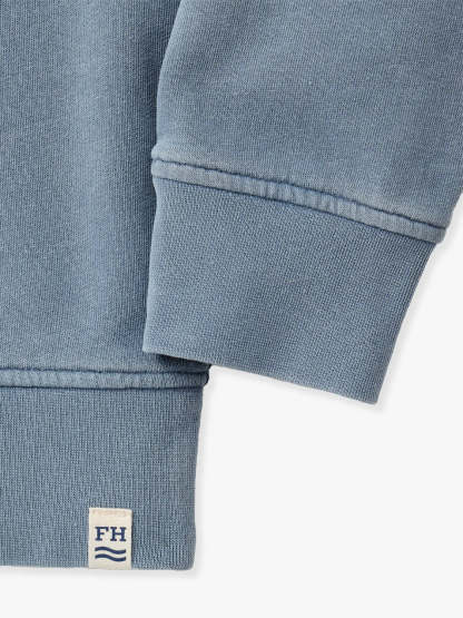 The Vintage-Wash Saltaire Crewneck | Slate