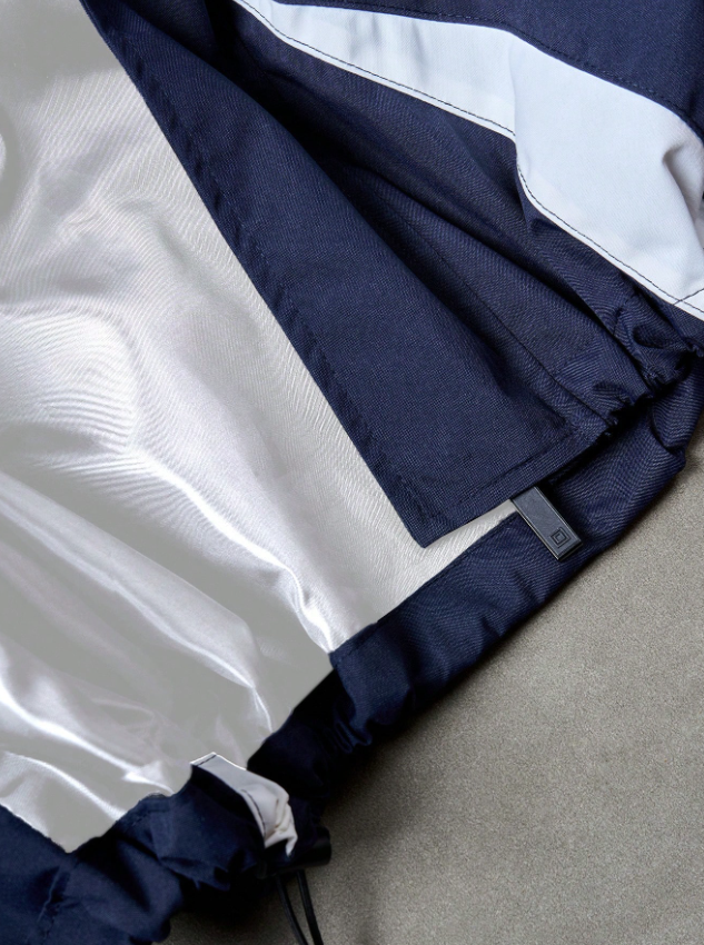 Men's High Street Patchwork Tracksuit Reflective Windbreaker Jacket Athletic Joggers Techwear Set