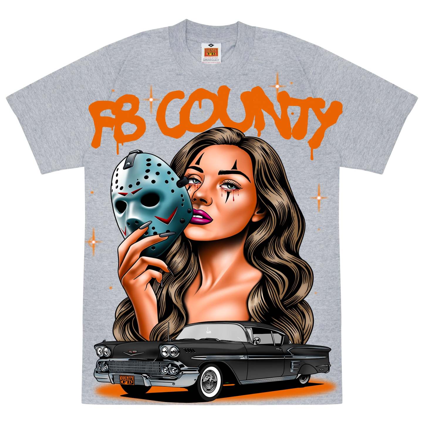 FB County Halloween Graphic Heavy Hard T-Shirts - (JUMBO PRINTS)