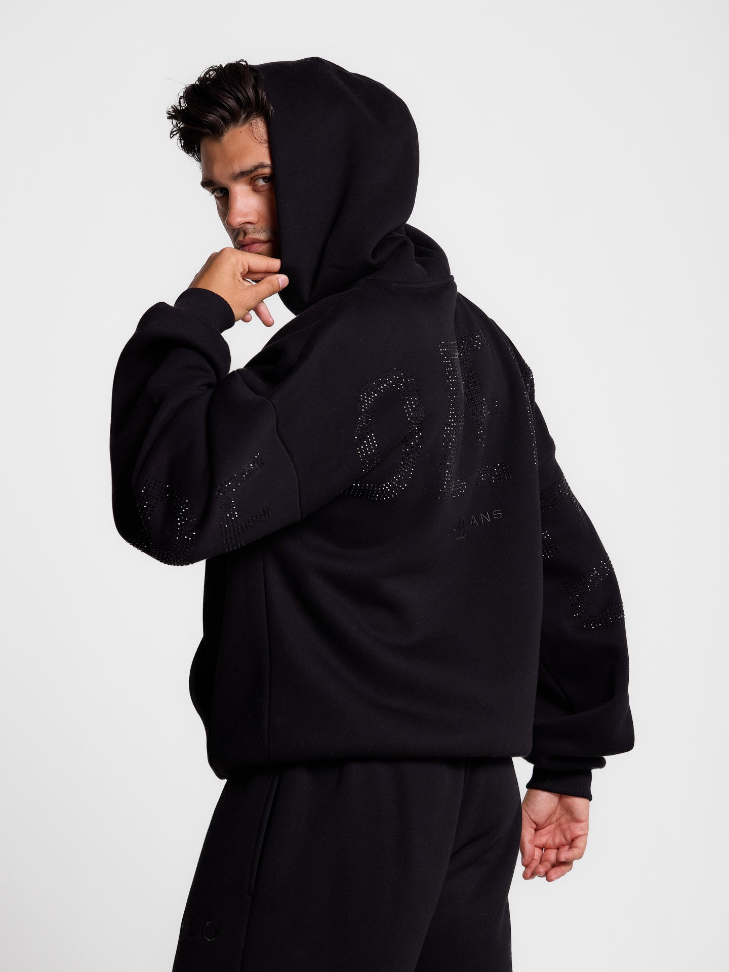 Kingdom Essential Rhinestone Hoodie