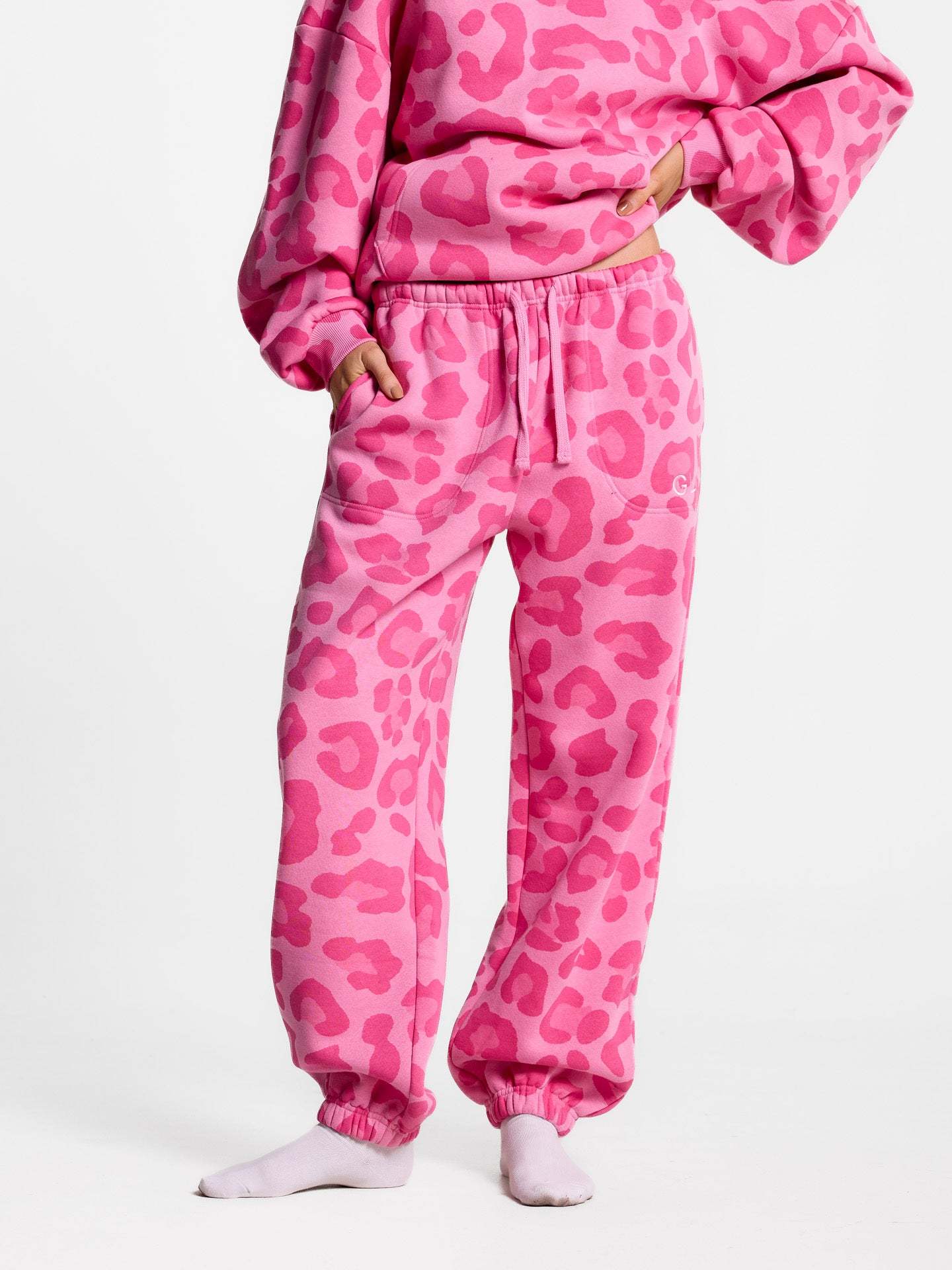 GLO Kingdom Essential Animal Printed Hoodie + Jogger Set