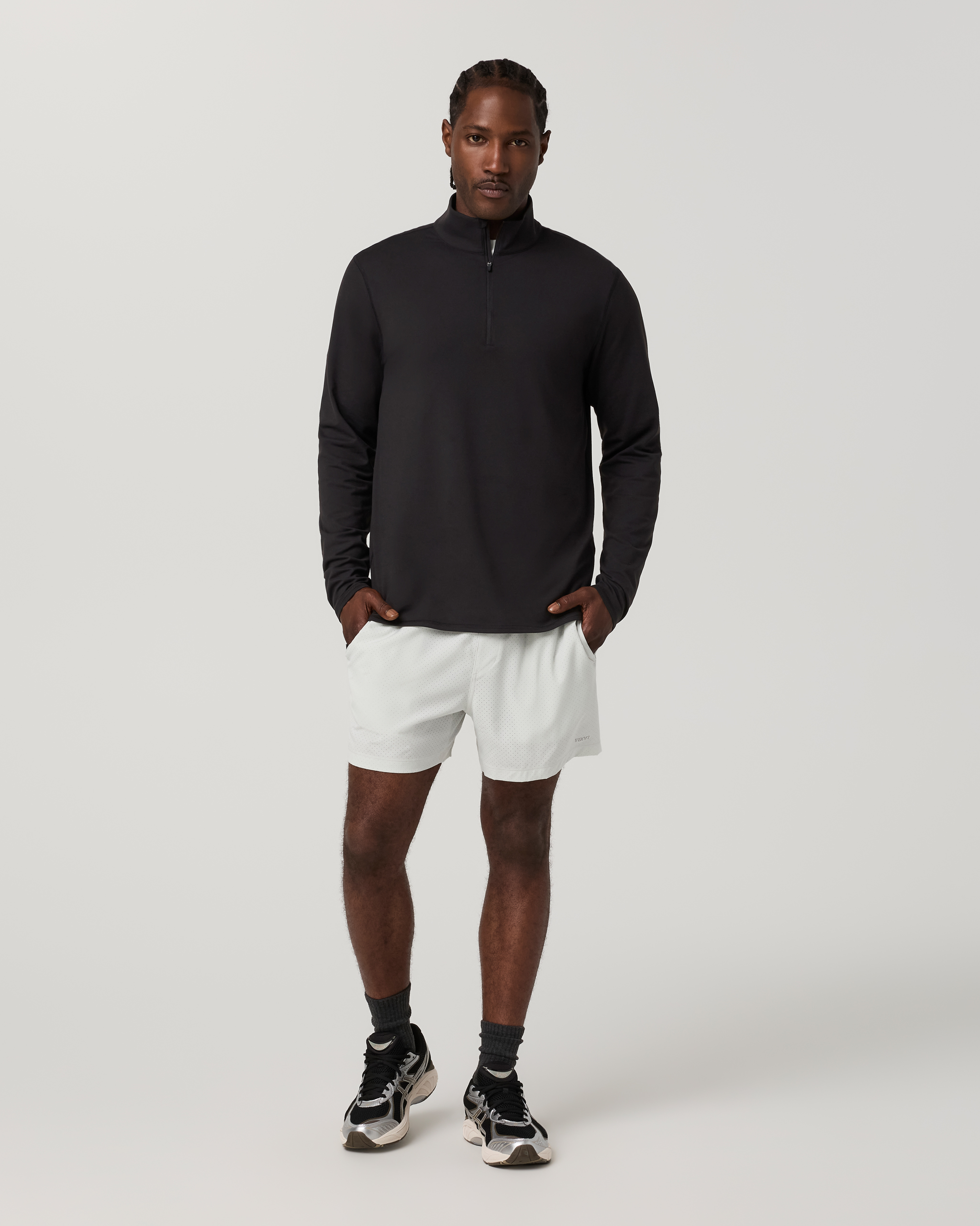Ponto Half Zip Mock Neck