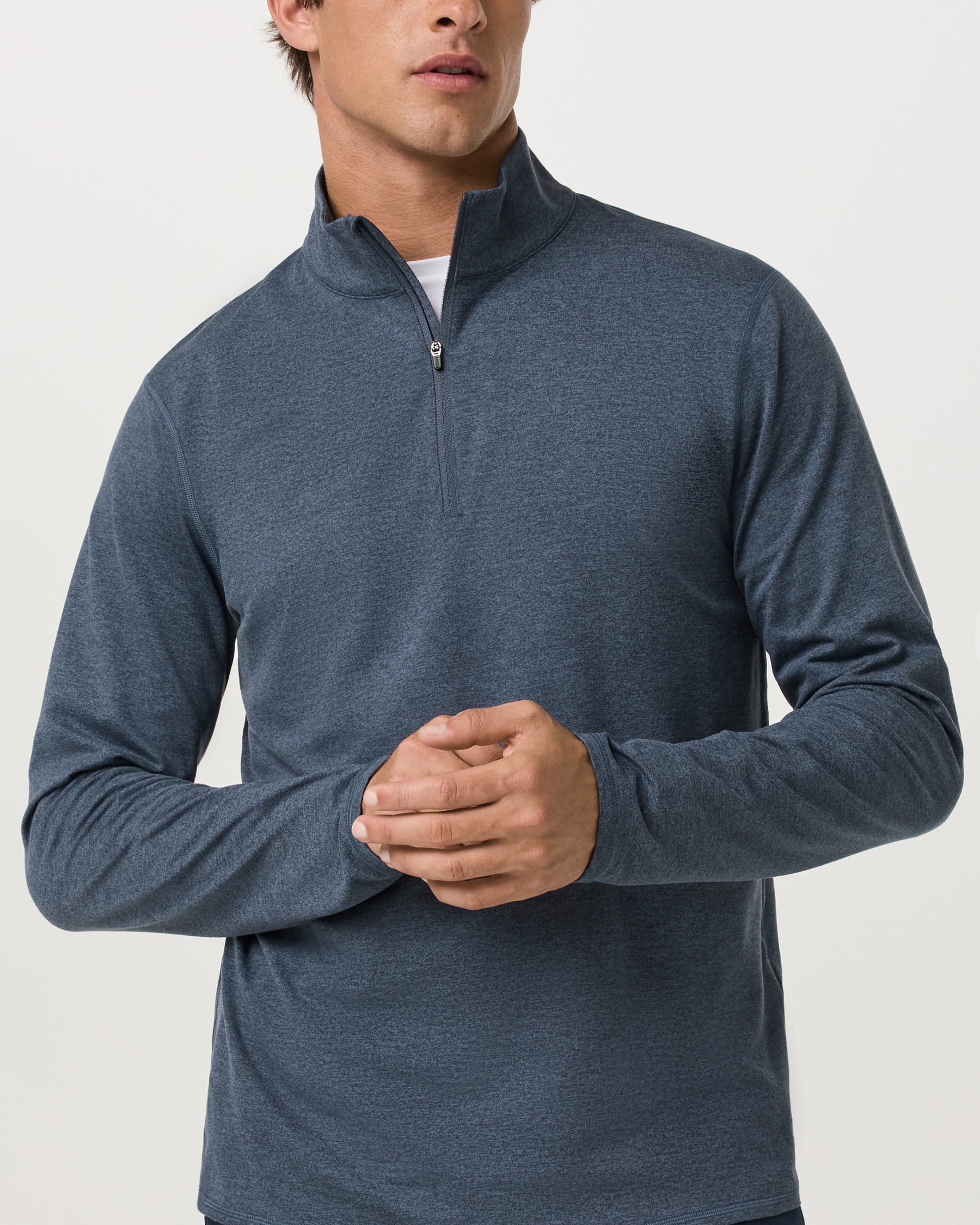 Ponto Half Zip Mock Neck