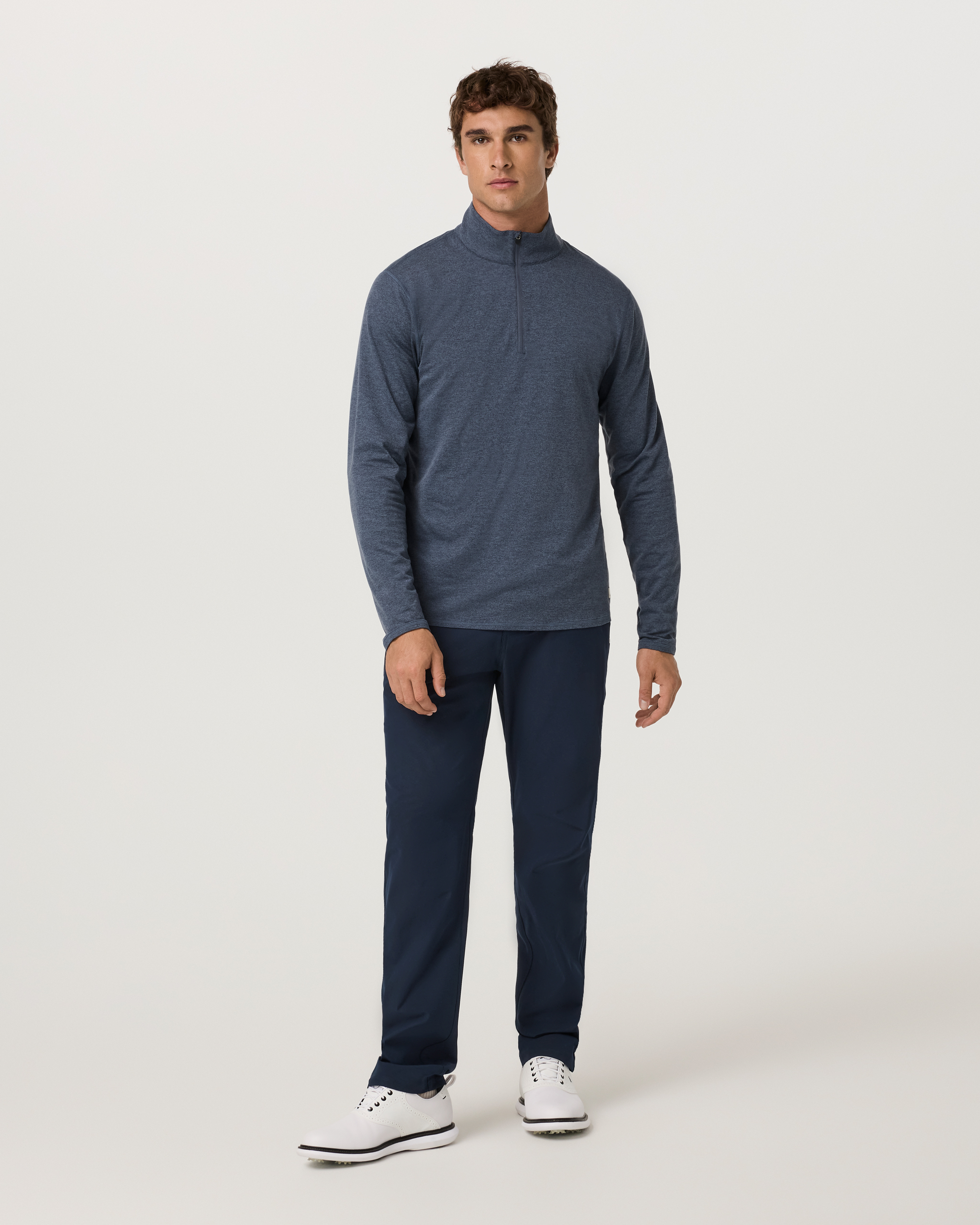 Ponto Half Zip Mock Neck