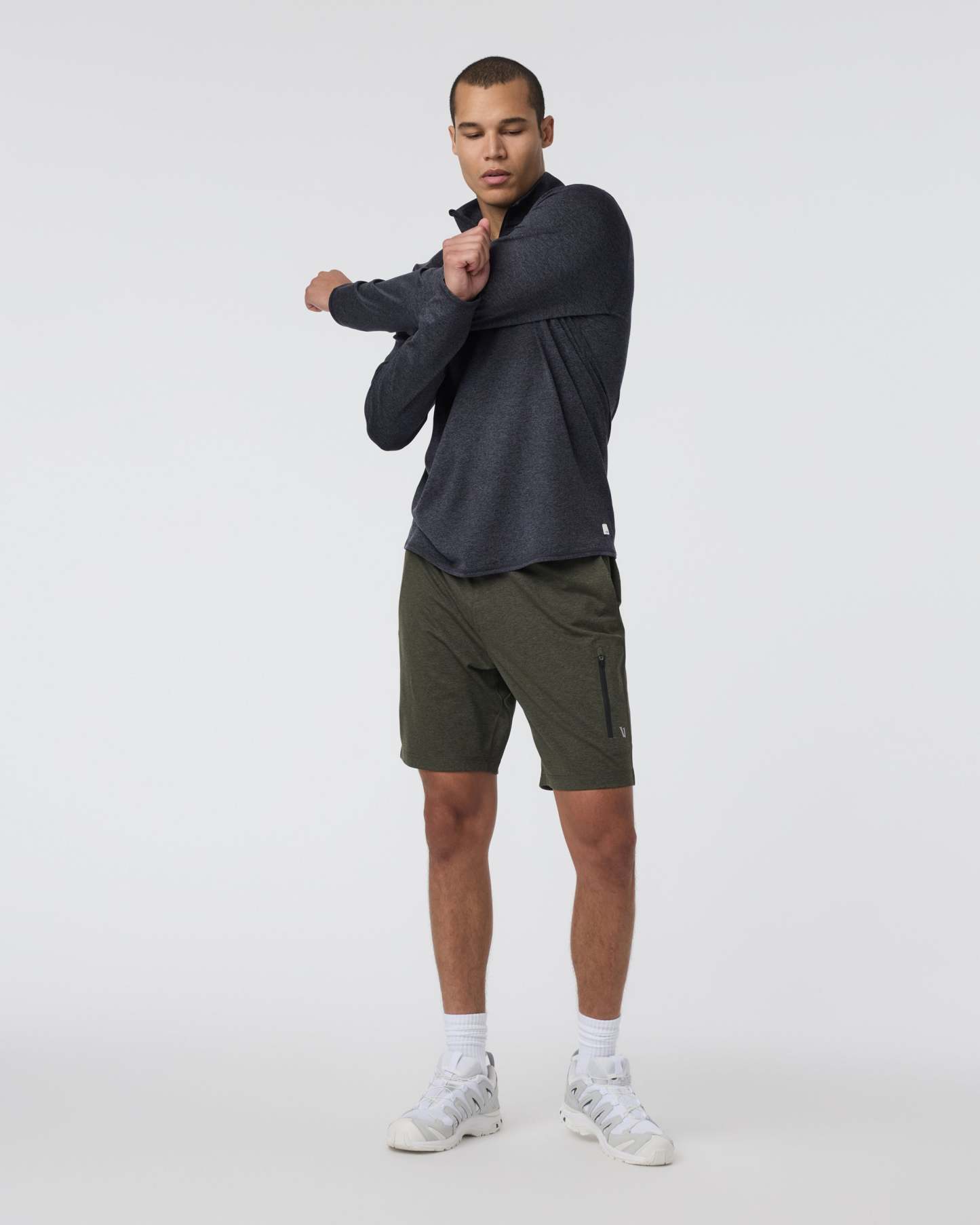 Ponto Half Zip Mock Neck