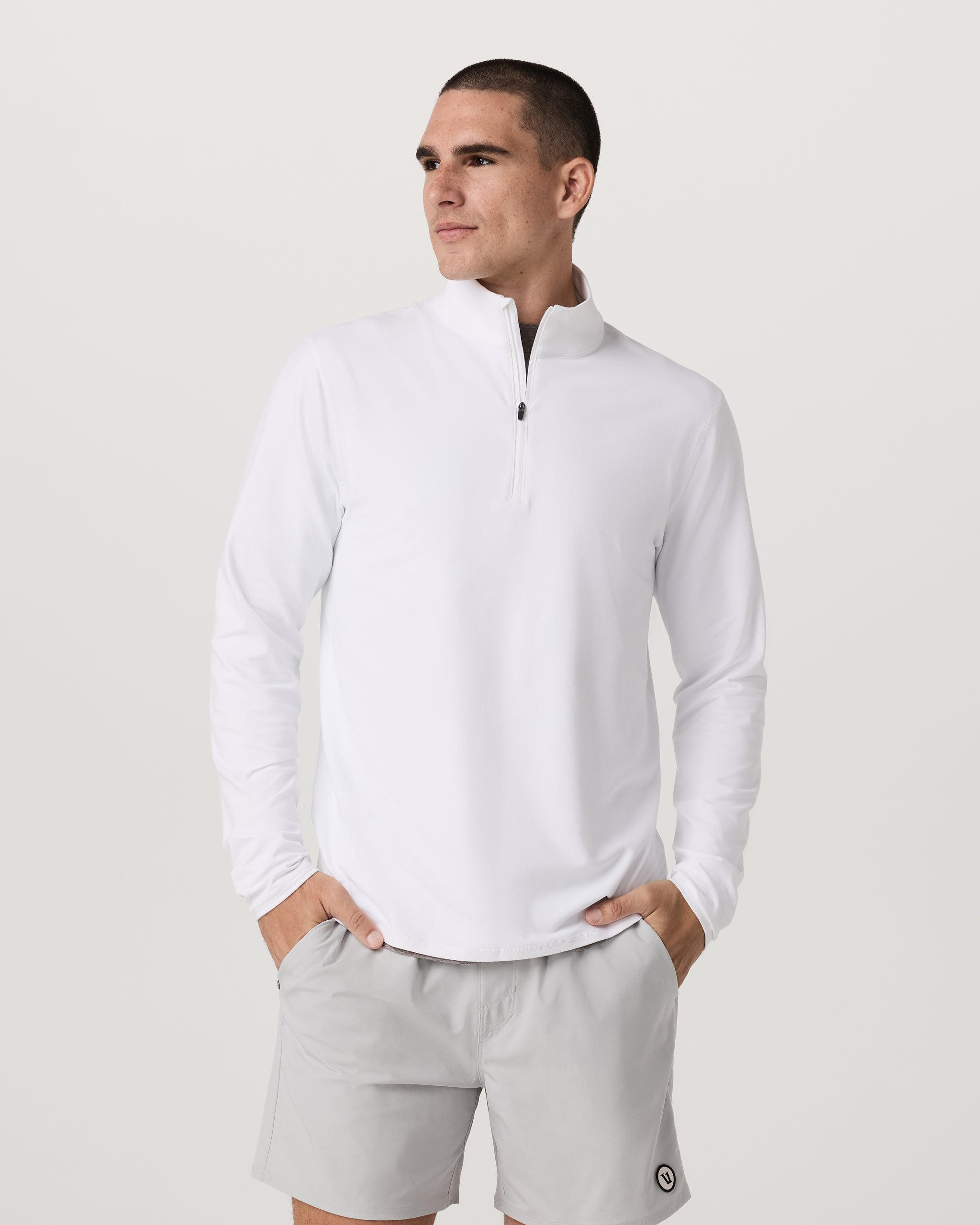 Ponto Half Zip Mock Neck
