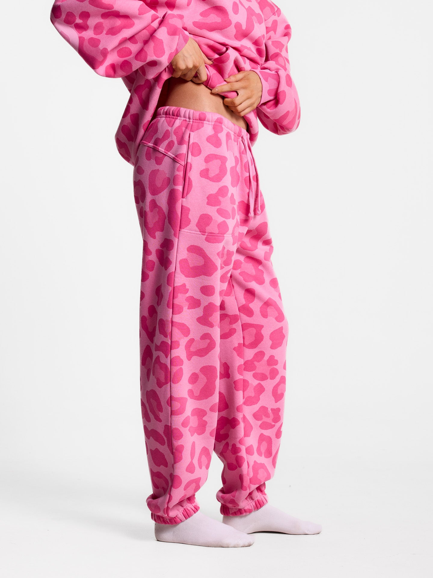 GLO Kingdom Essential Animal Printed Hoodie + Jogger Set