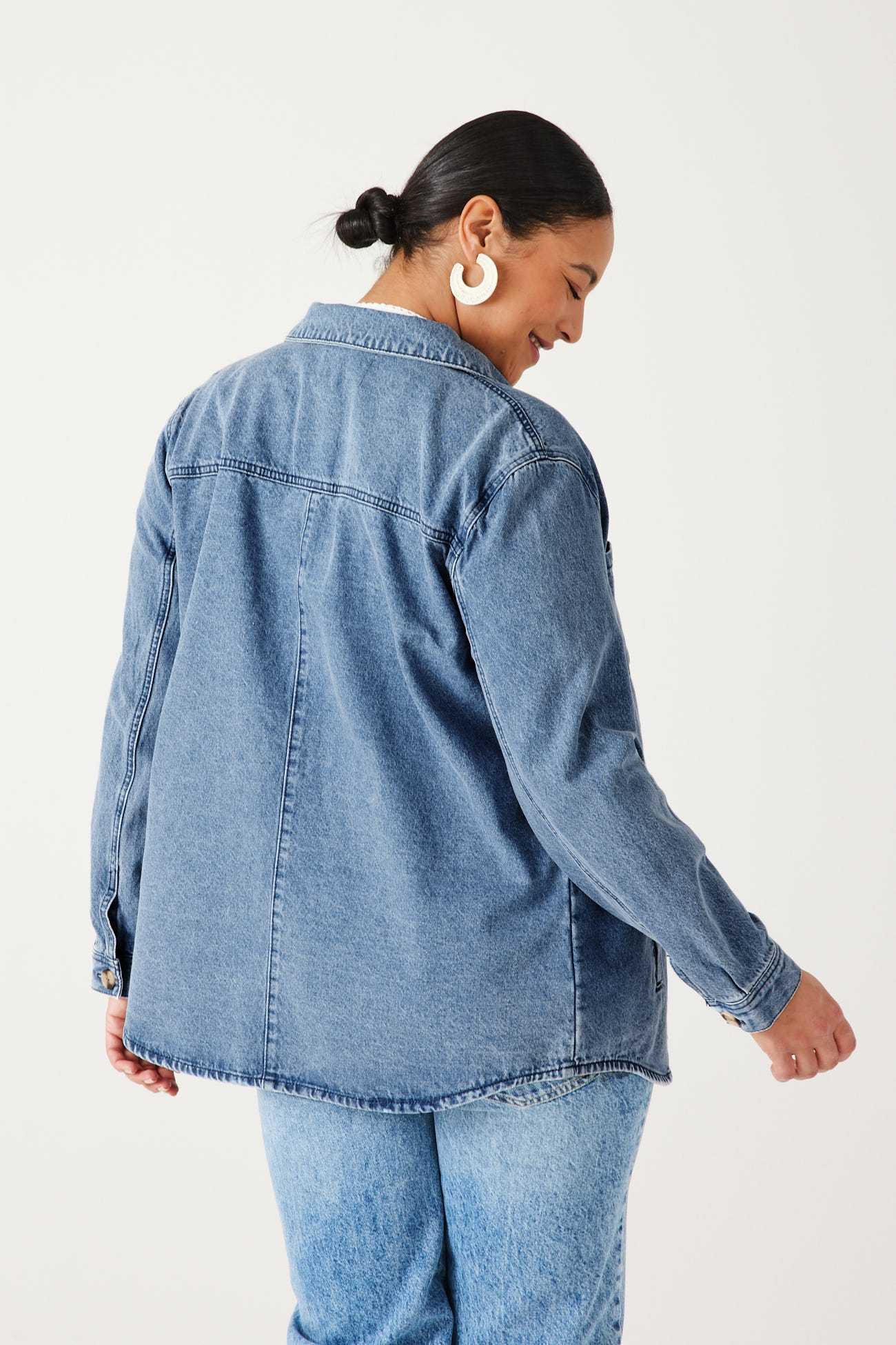 Veste surchemise en jean ALMA 