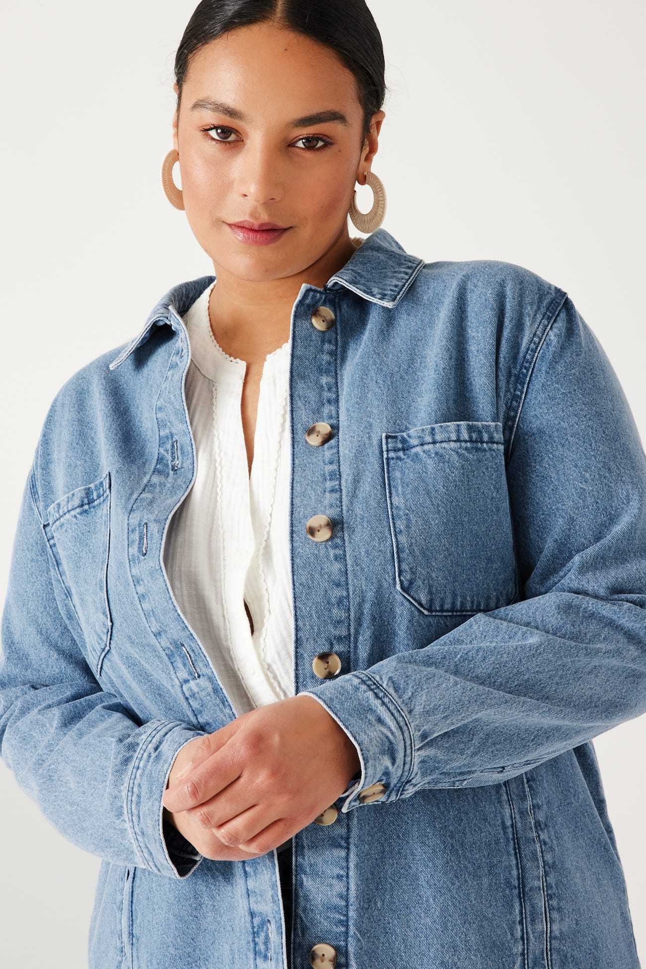 Veste surchemise en jean ALMA 