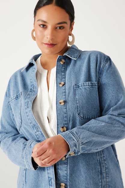 Veste surchemise en jean ALMA 