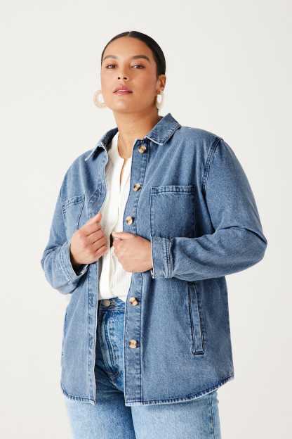 Veste surchemise en jean ALMA 