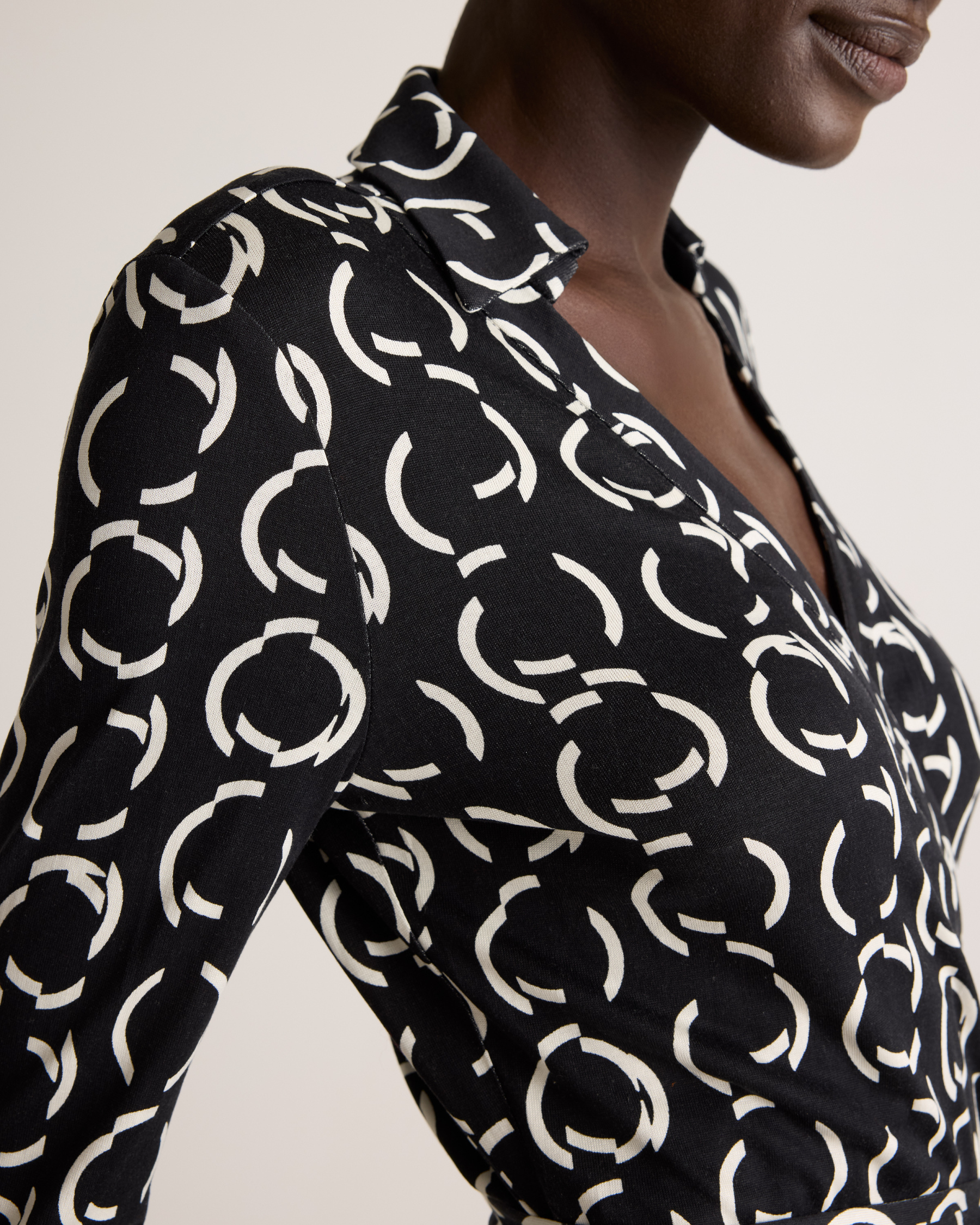 100% Silk Jersey Midi Wrap Dress