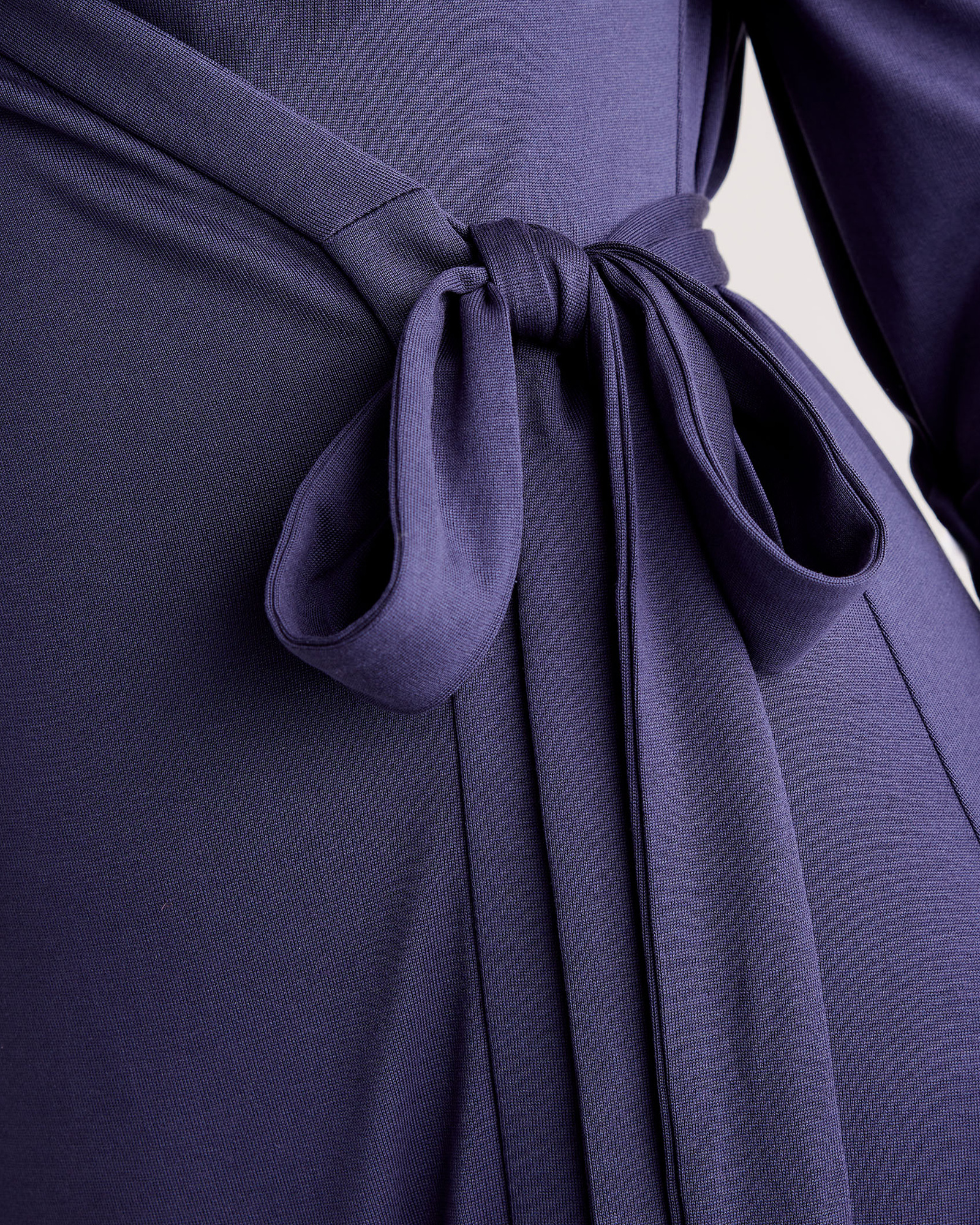 100% Silk Jersey Midi Wrap Dress
