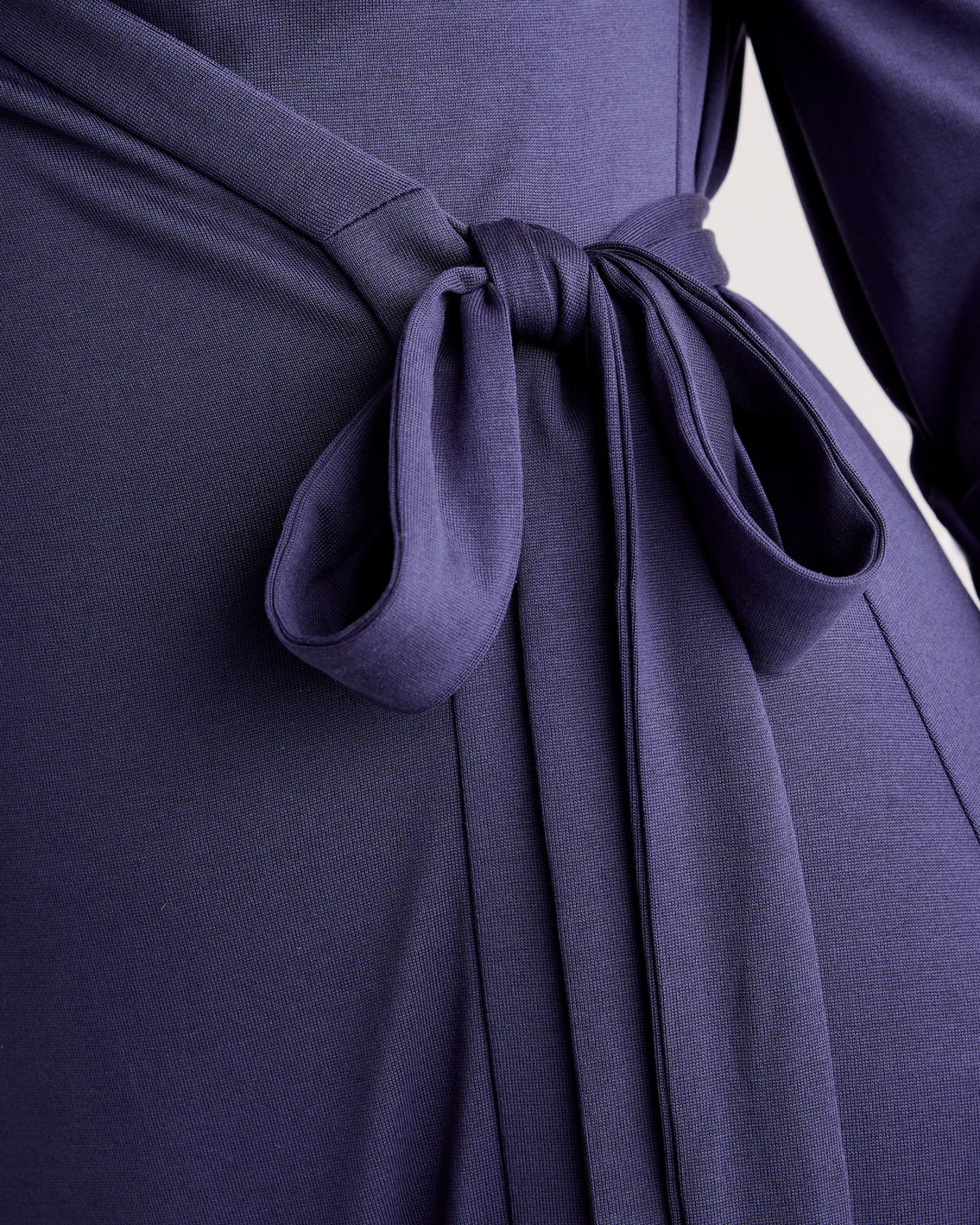 100% Silk Jersey Midi Wrap Dress