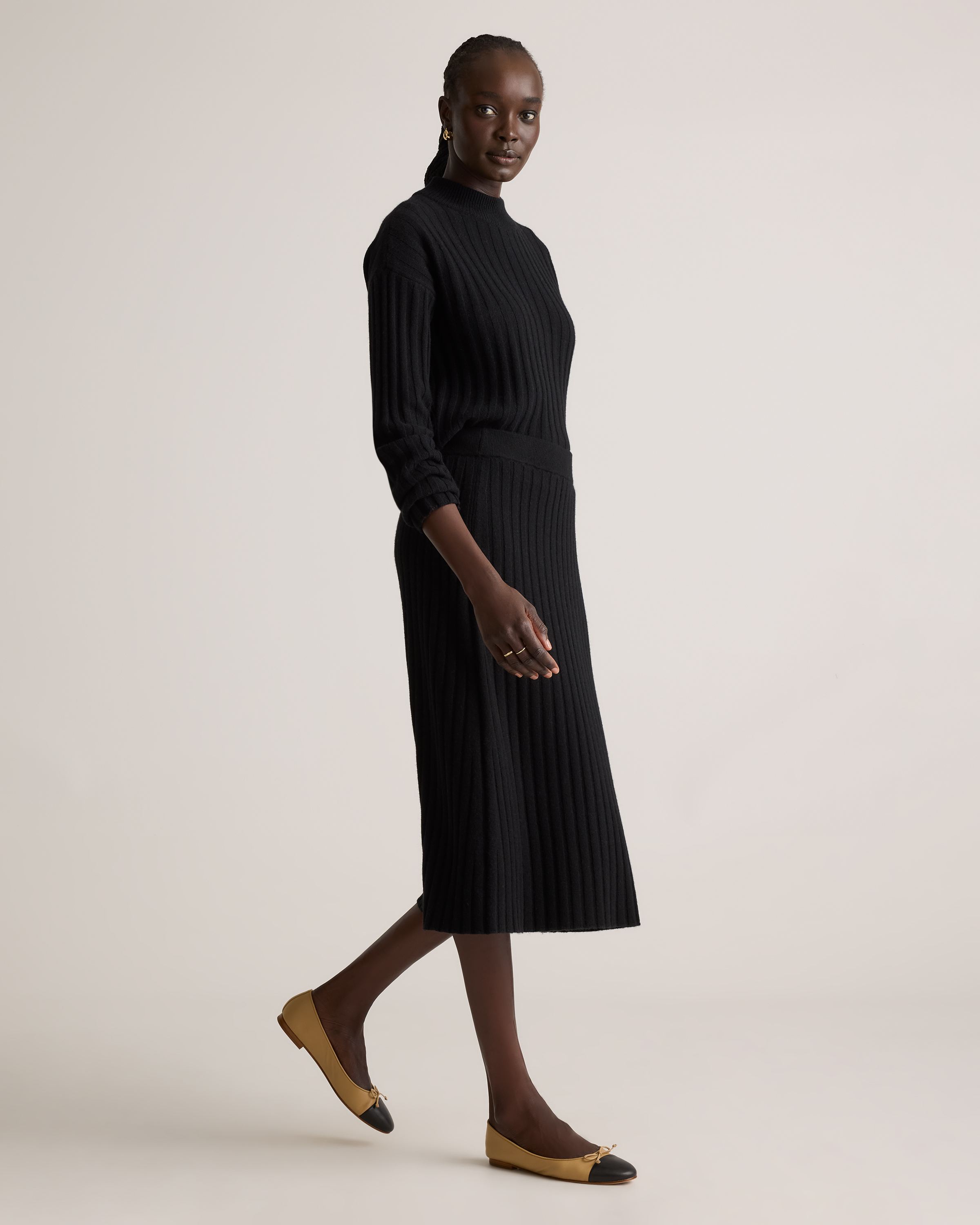Mongolian Cashmere Midi Skirt