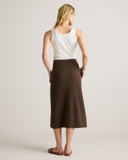 Mongolian Cashmere Midi Skirt