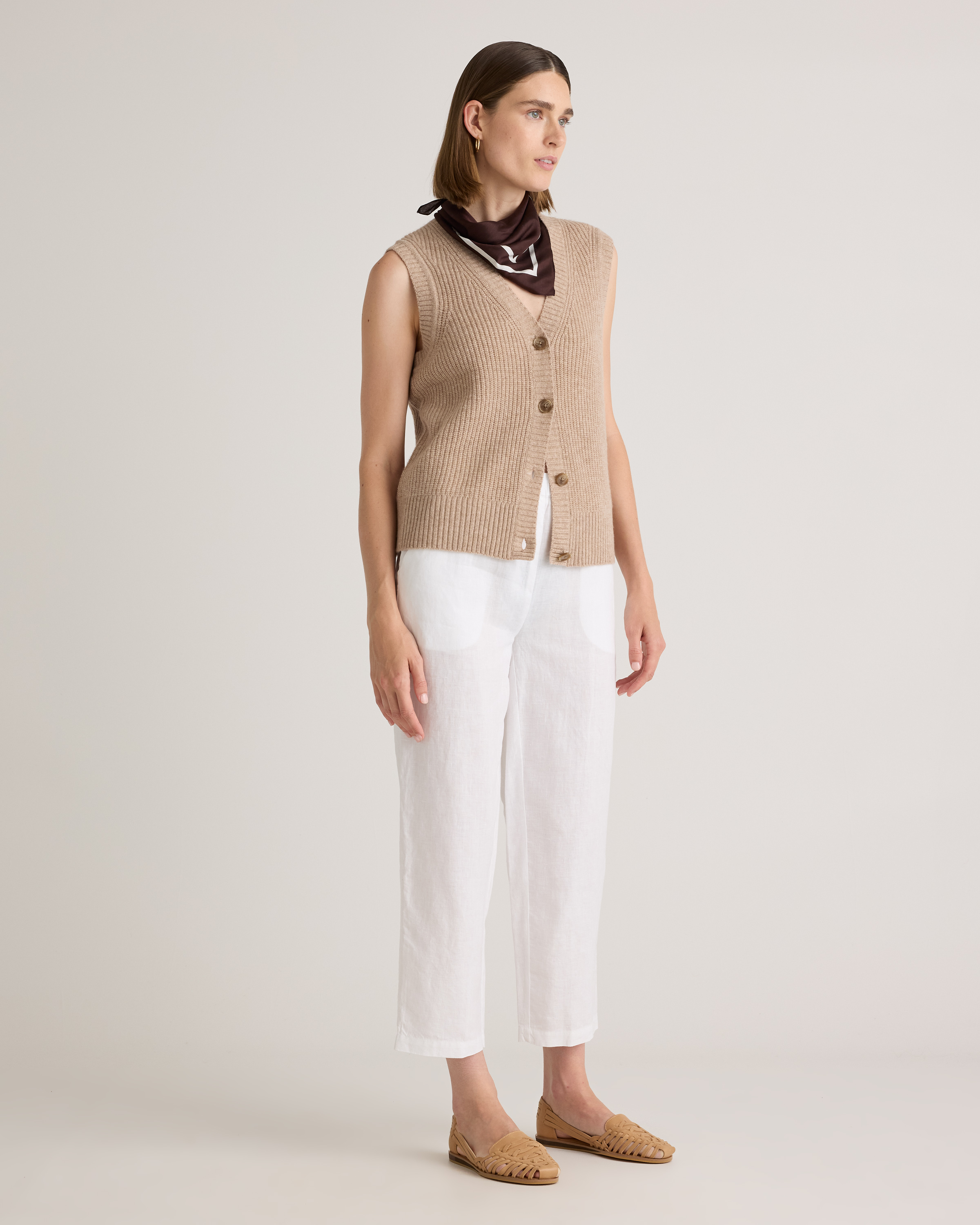 Mongolian Cashmere Fisherman Sweater Vest
