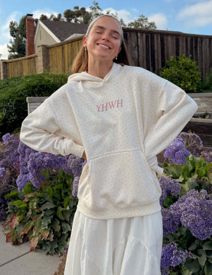 YHWH Allover Floral Unisex Hoodie