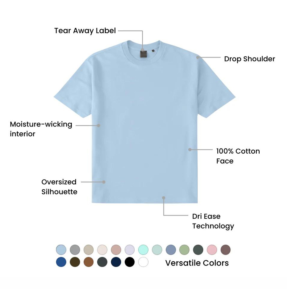 Men's 21-Pack Dri Ease Oversized Tee Casual T-shirt