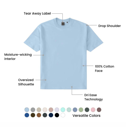 Men's 21-Pack Dri Ease Oversized Tee Casual T-shirt