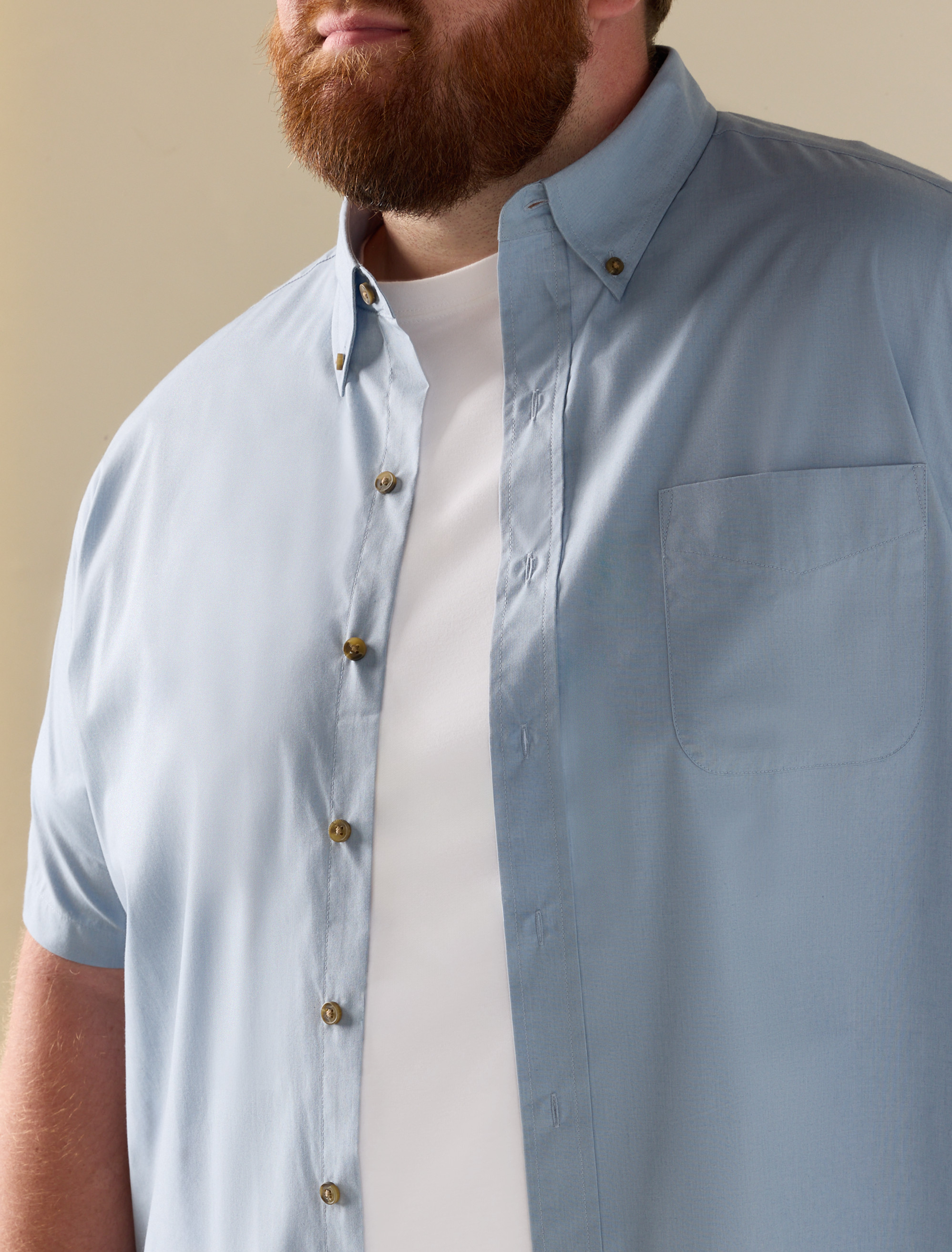 Easy-Care Solid Sport Shirt