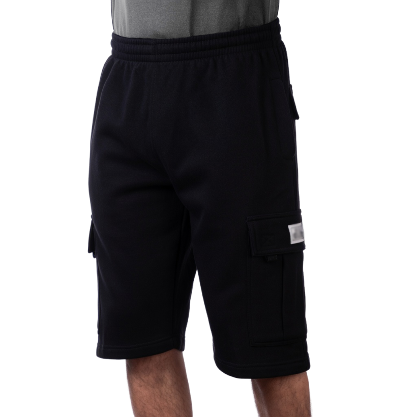 Men's Heavyweight Fleece Cargo Shorts 6 Pockets Relaxed Fit Sweat Shorts