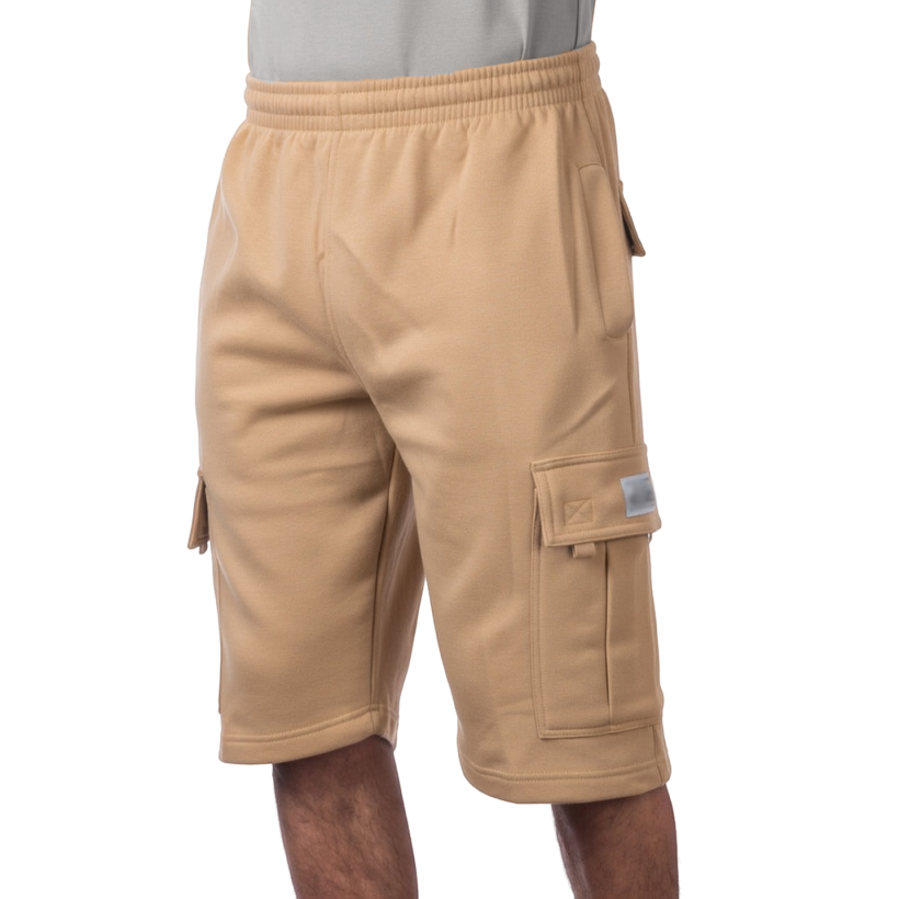 Men's Heavyweight Fleece Cargo Shorts 6 Pockets Relaxed Fit Sweat Shorts