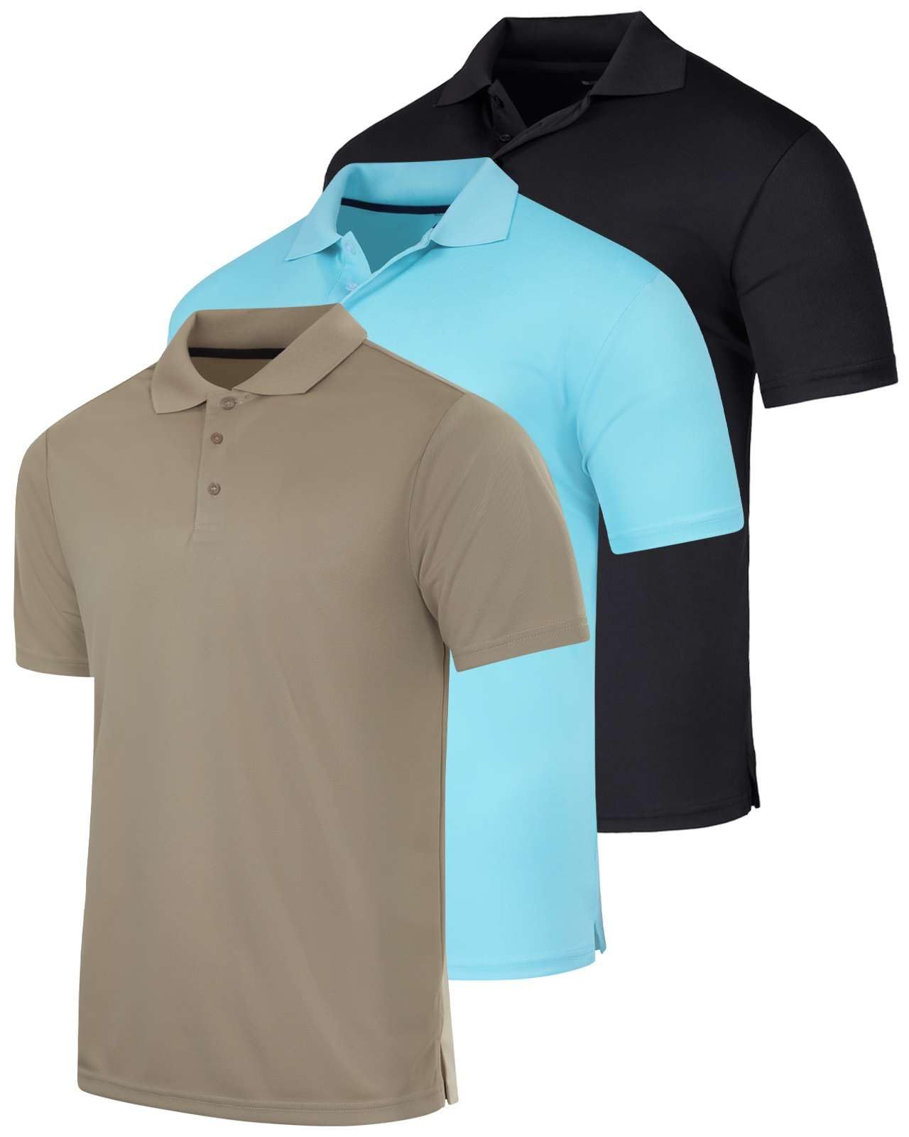 Men's Quick-Dry Short Sleeve Athletic Performance Polo Shirt (Available In Big & Tall)