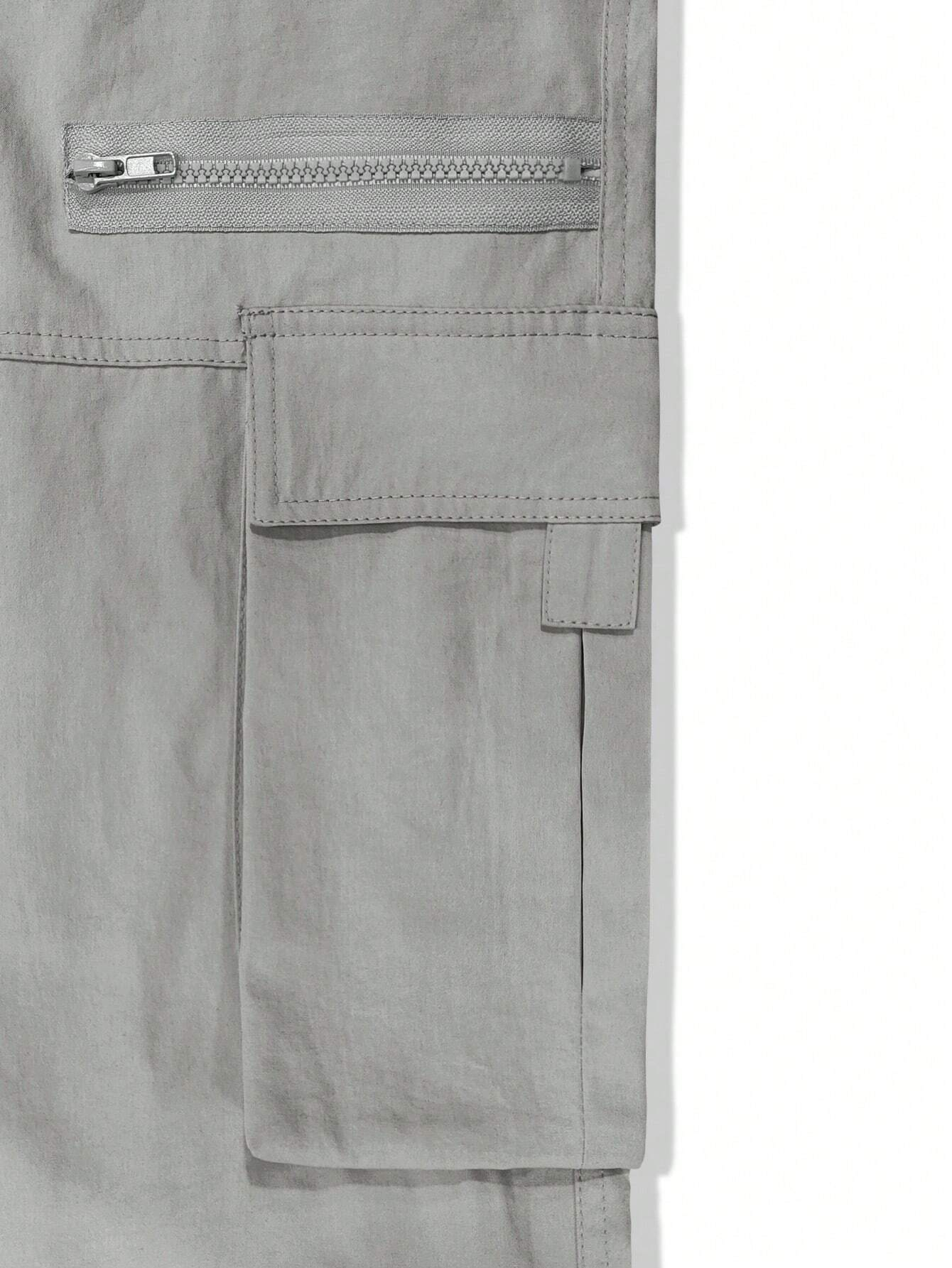 Men's Loose-Fit Multi-Pocket Drawstring Waist Cargo Pant