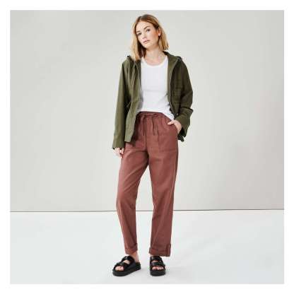 Linen-Blend Pant