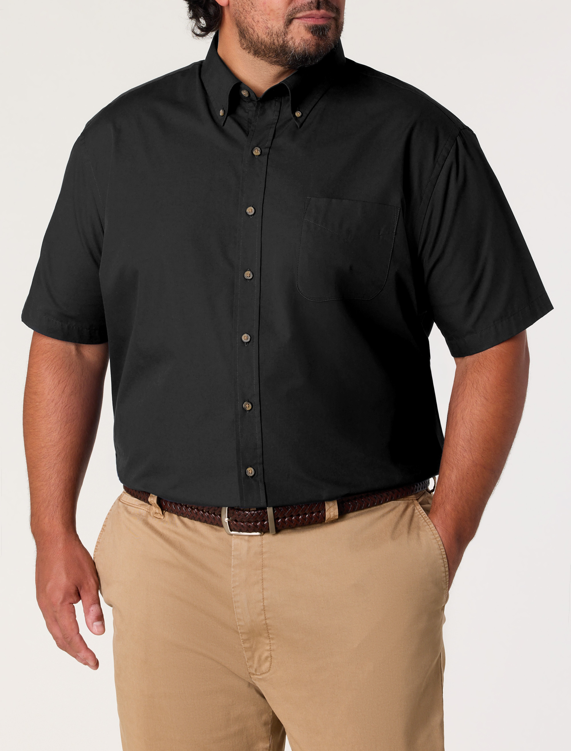 Easy-Care Solid Sport Shirt