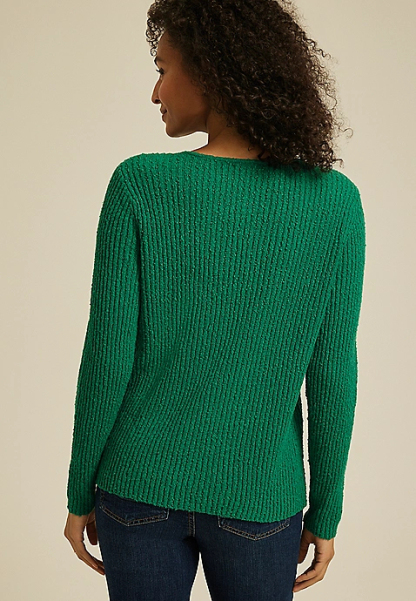 Tie Front Ribbed Cardigan