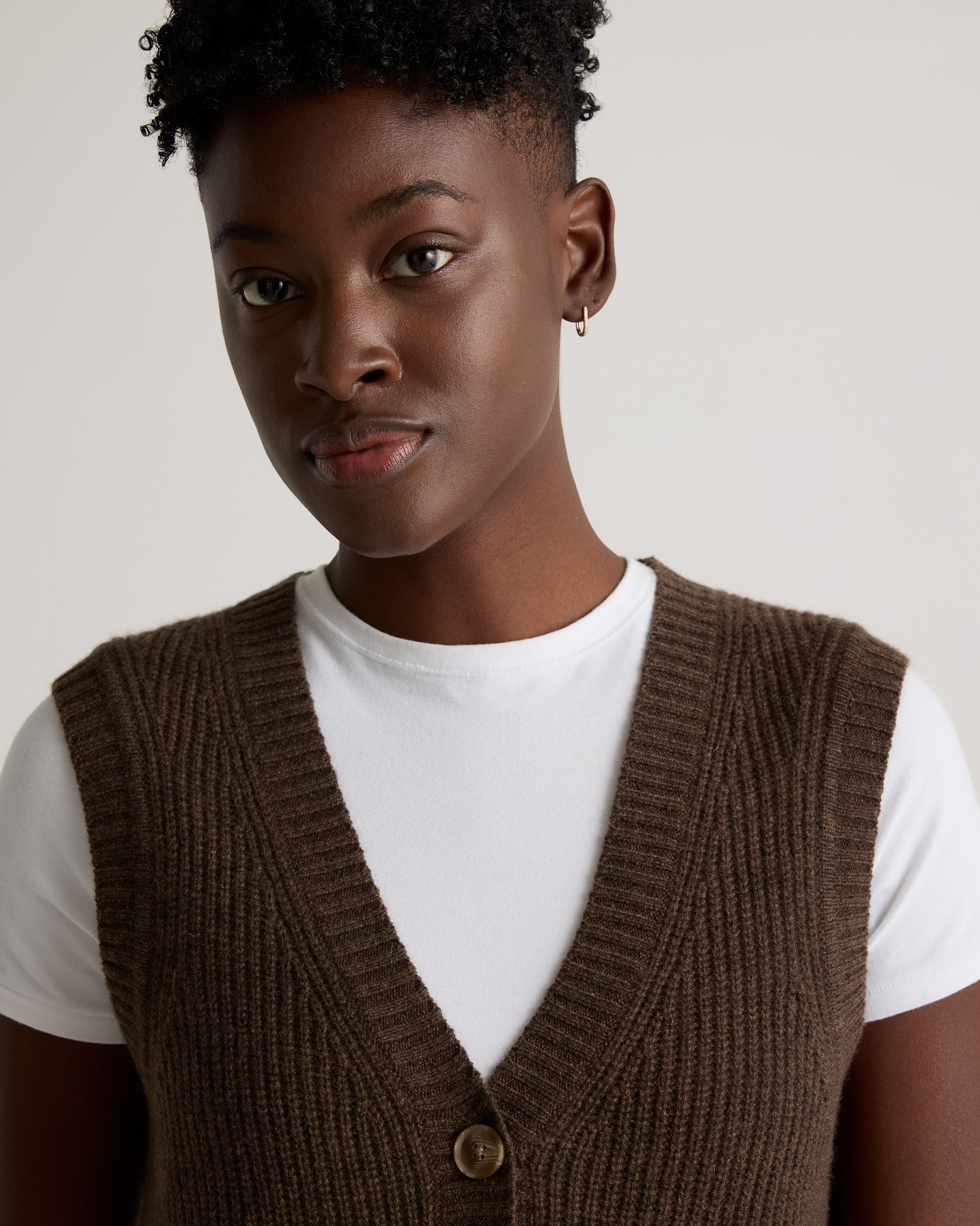 Mongolian Cashmere Fisherman Sweater Vest