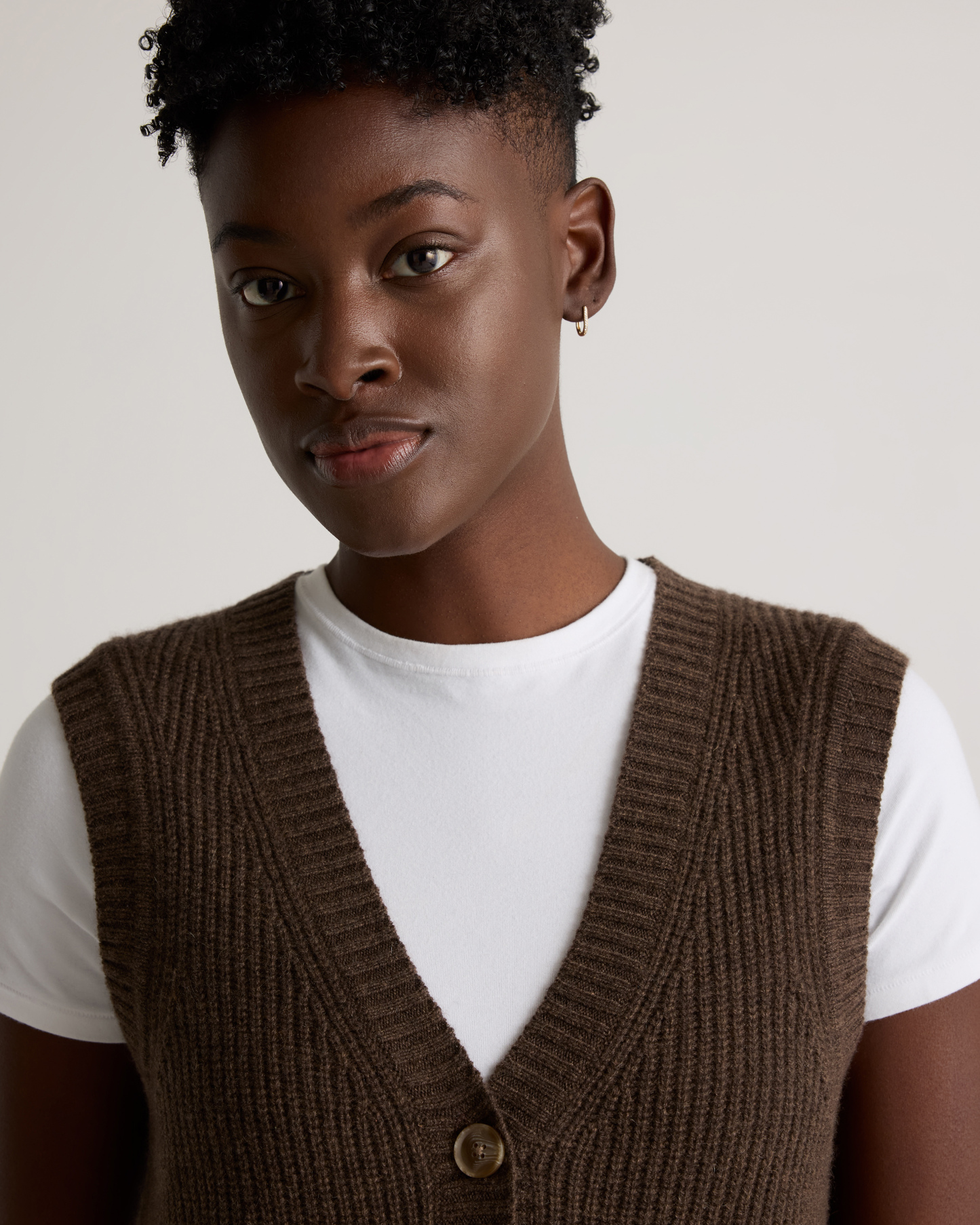 Mongolian Cashmere Fisherman Sweater Vest