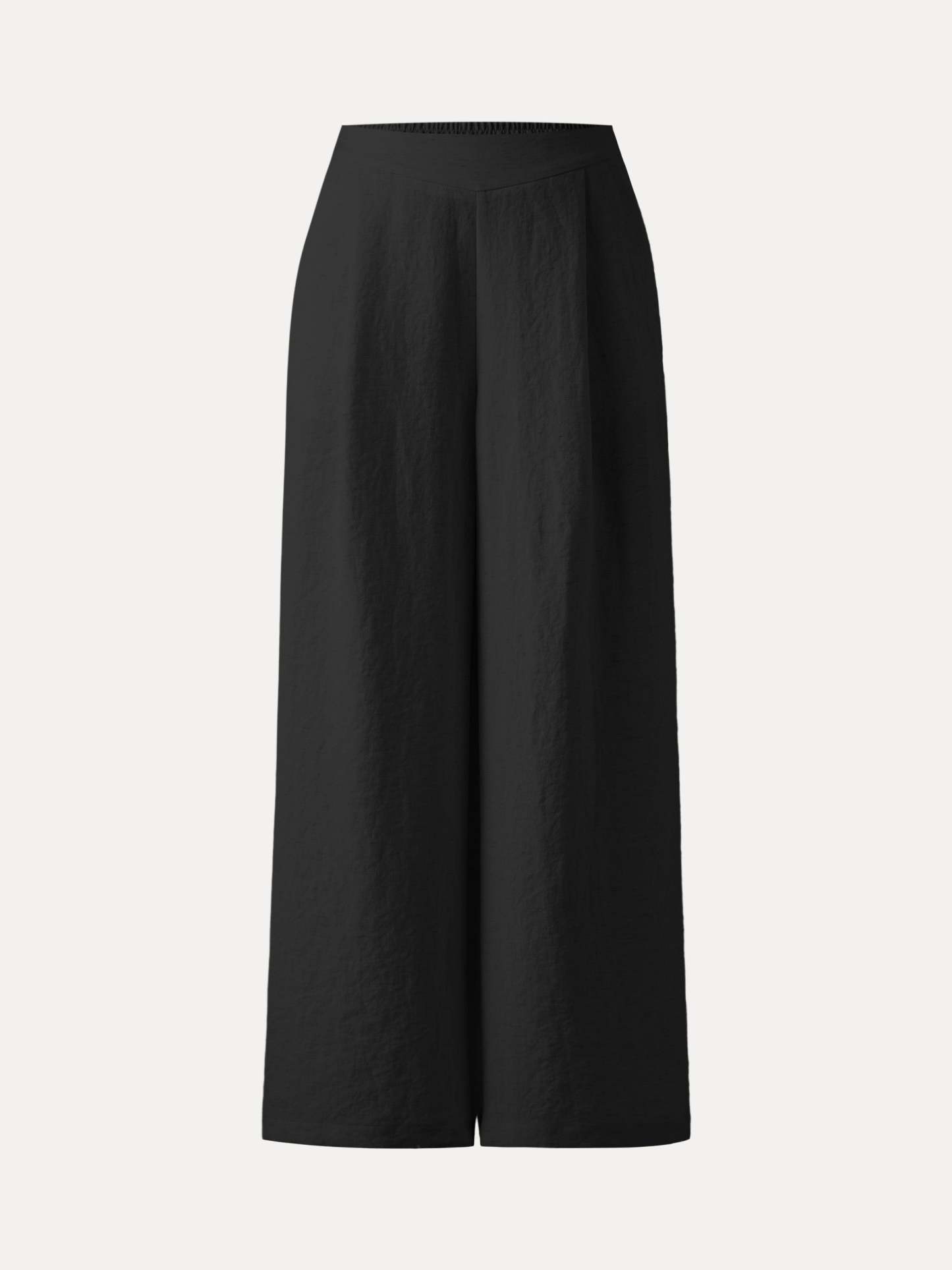 Breezy Linen-Like Mid Rise Wide Leg Pant with Pockets