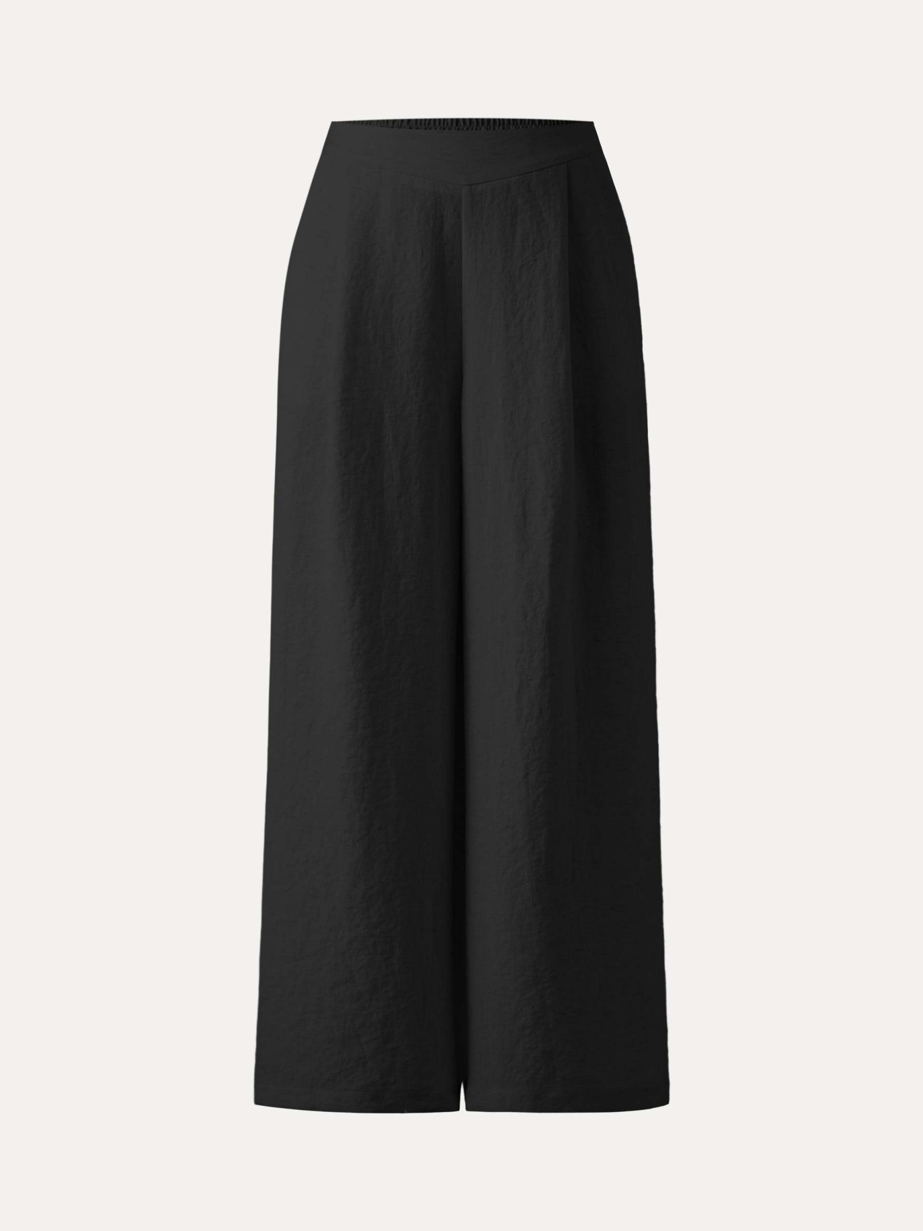 Breezy Linen-Like Mid Rise Wide Leg Pant with Pockets