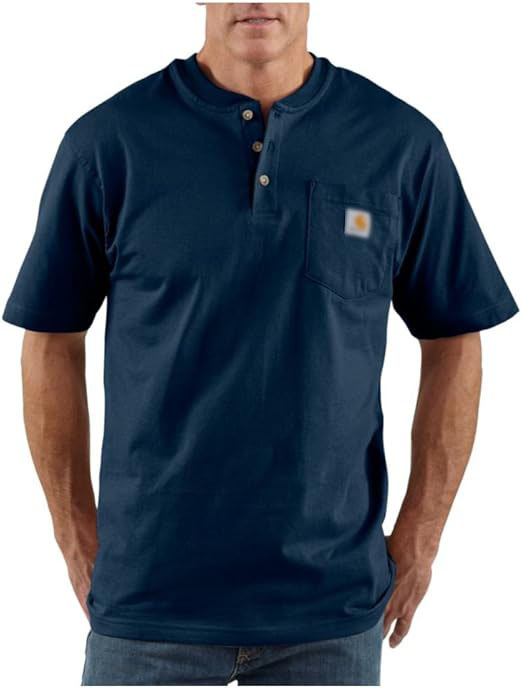 🔥Last Day Promotion!🔥CHT Men's K84 Workwear Loose Fit Heavyweight POLOS Henley T-Shirt(Also Available in Big & Tall)