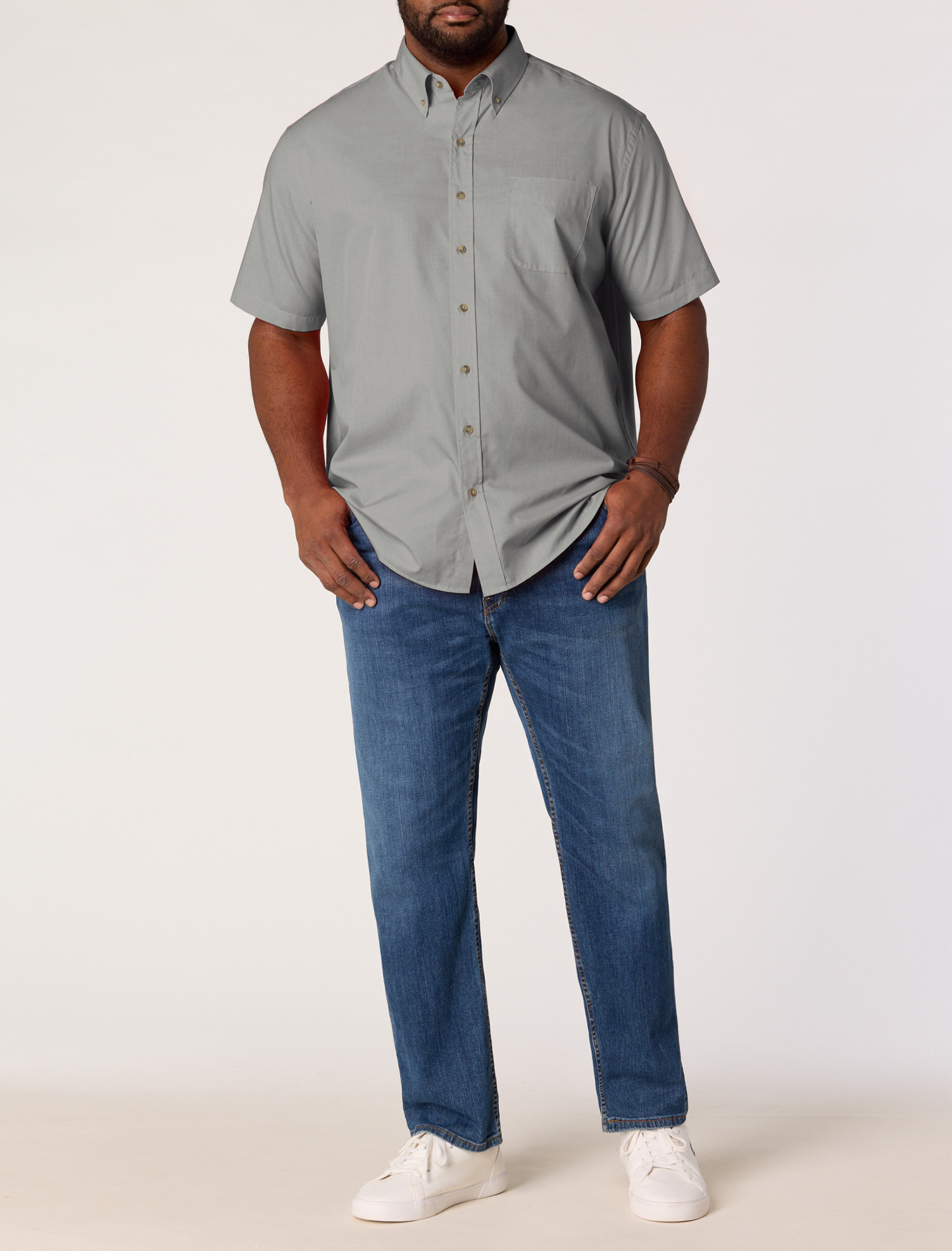 Easy-Care Solid Sport Shirt