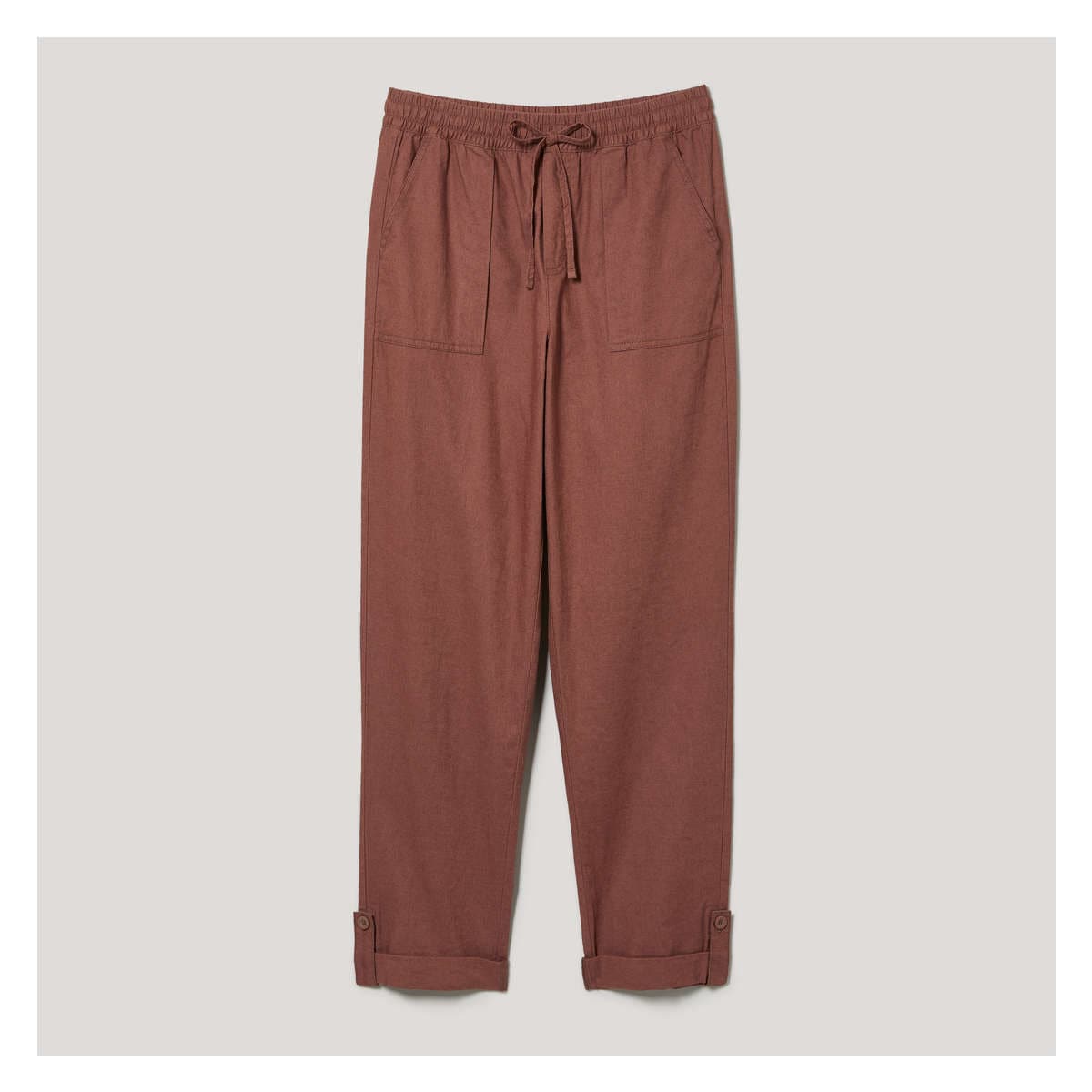 Linen-Blend Pant