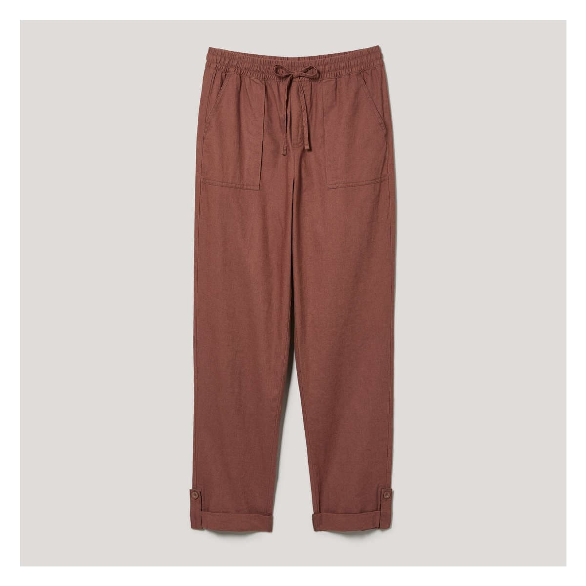 Linen-Blend Pant