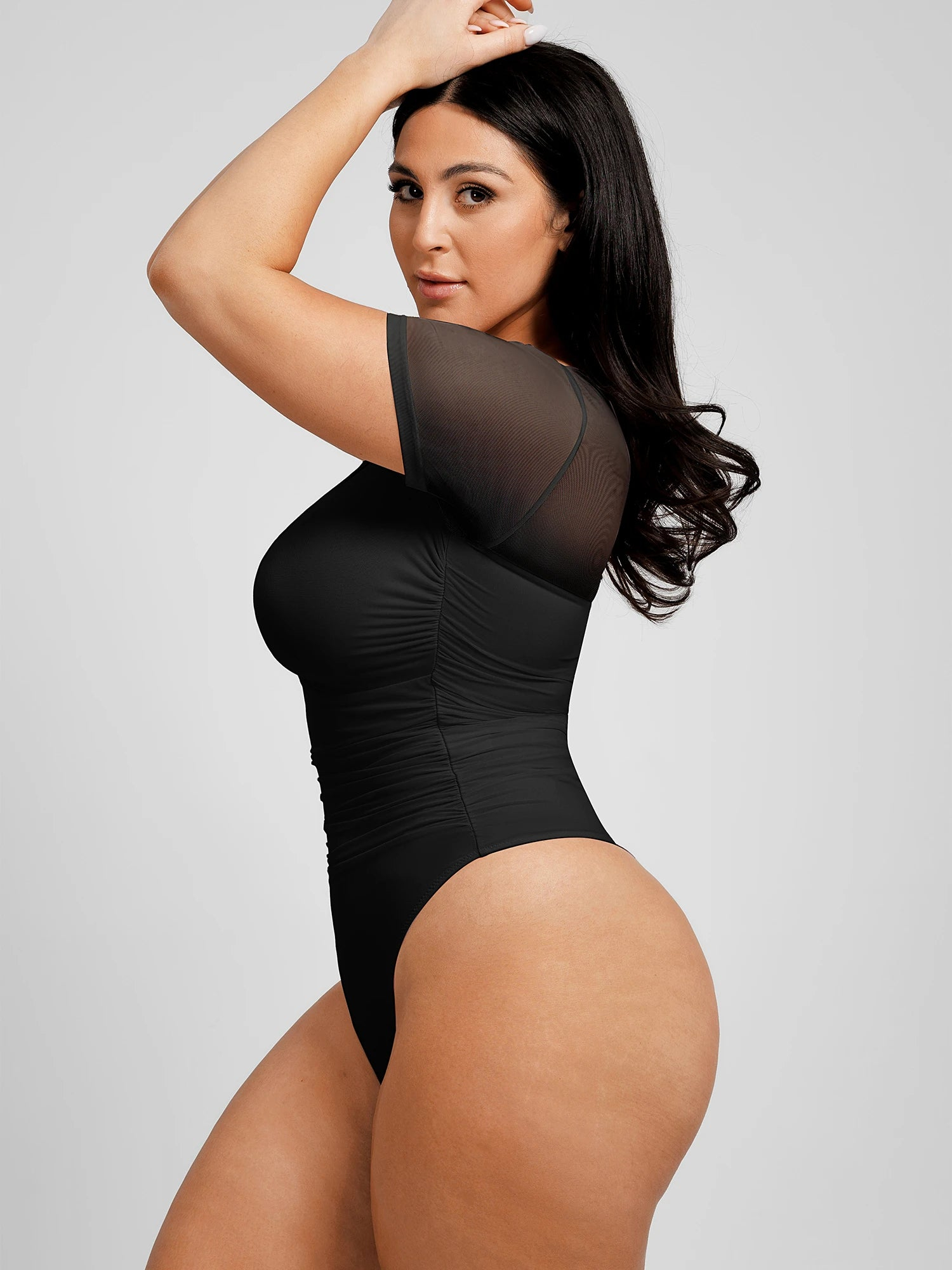 Women's Ultra-Fine Mesh Classic Thong Bodysuit
