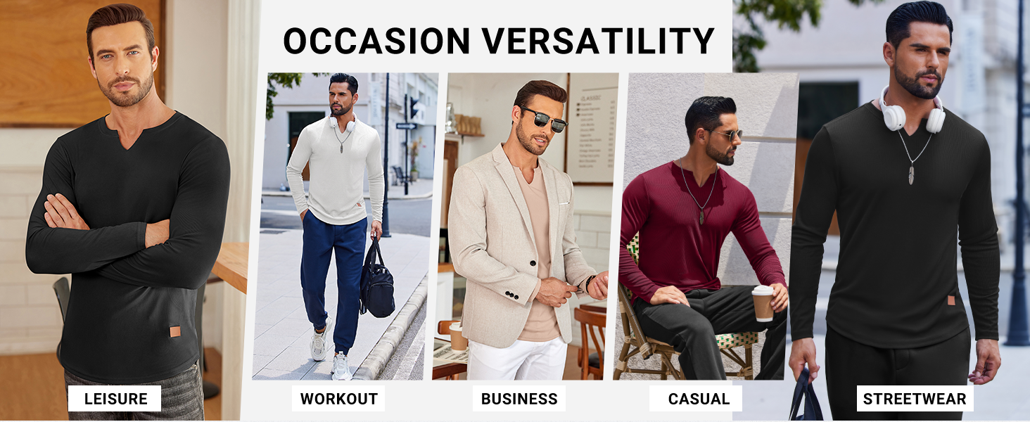 mens workout shirts long sleeve v neck t shirt