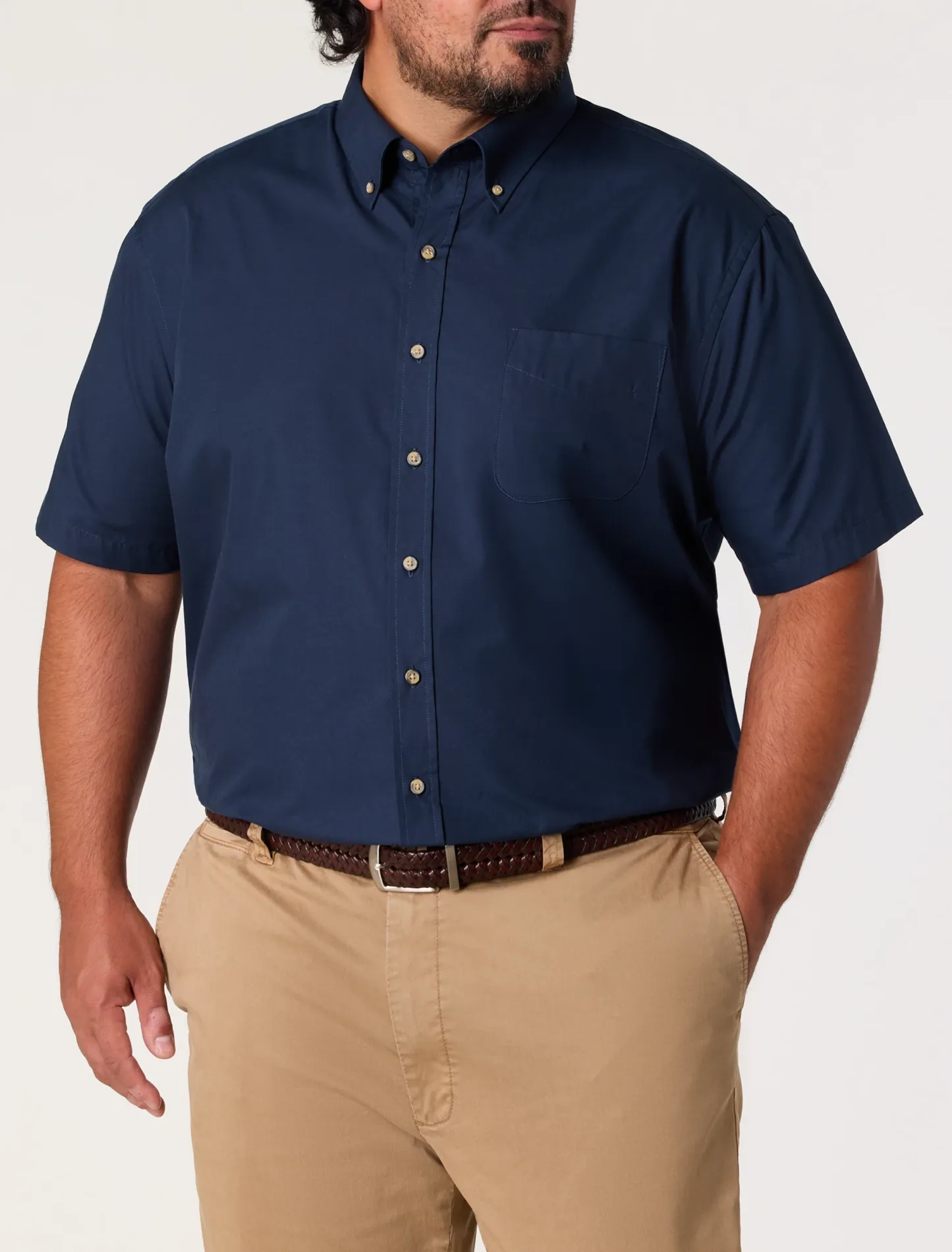 Easy-Care Solid Sport Shirt
