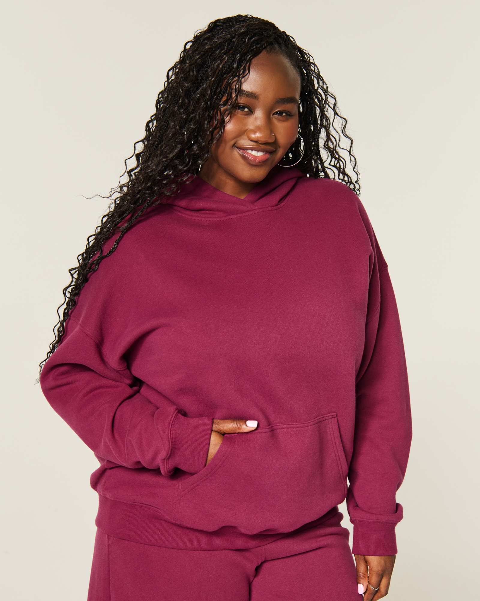  Feel Good Oversized Dot Hoodie