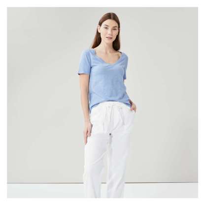 Linen-Blend Pant