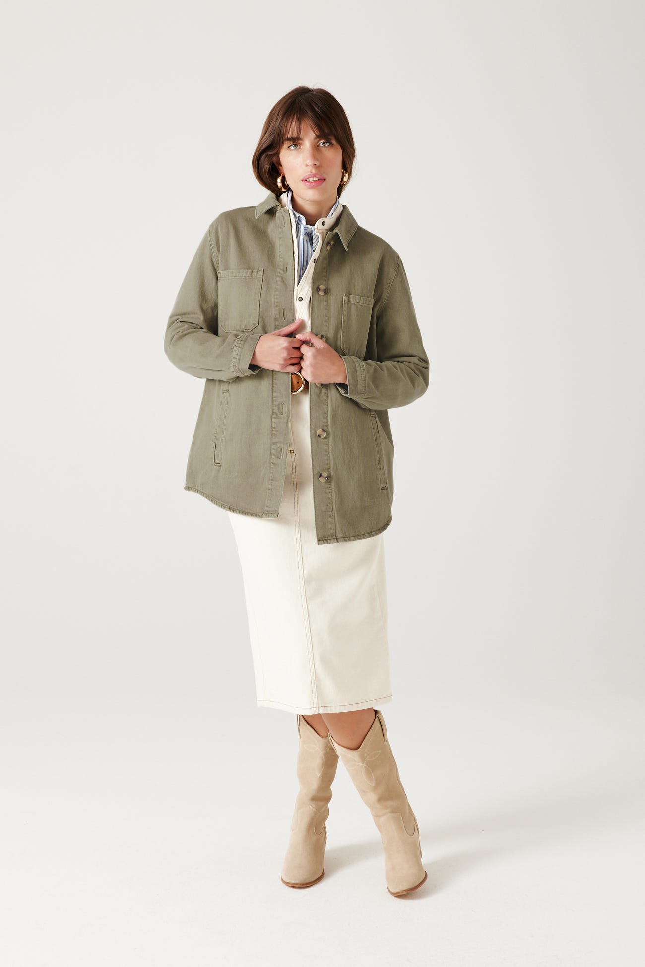 Veste surchemise en jean ALMA 