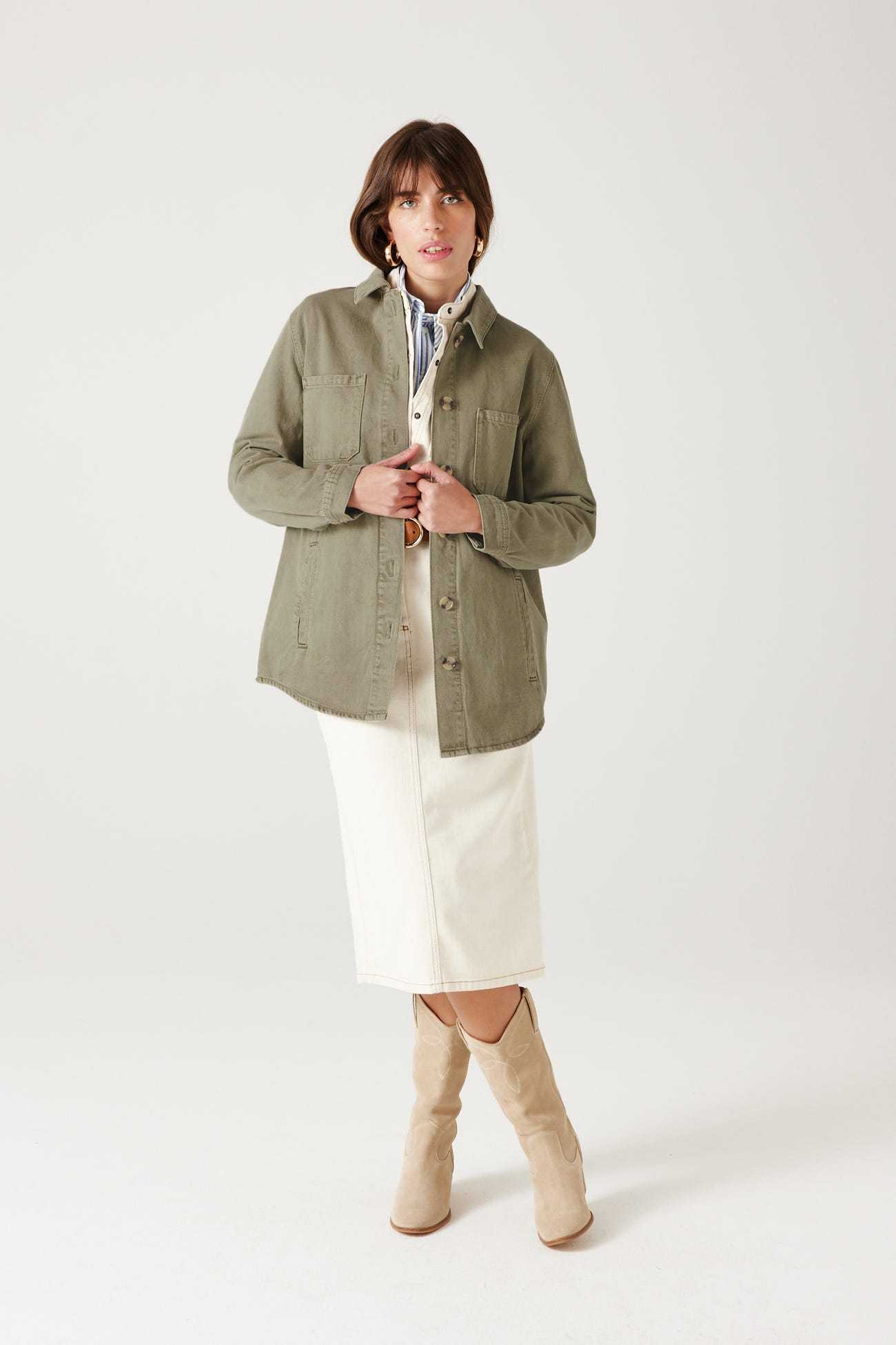 Veste surchemise en jean ALMA 